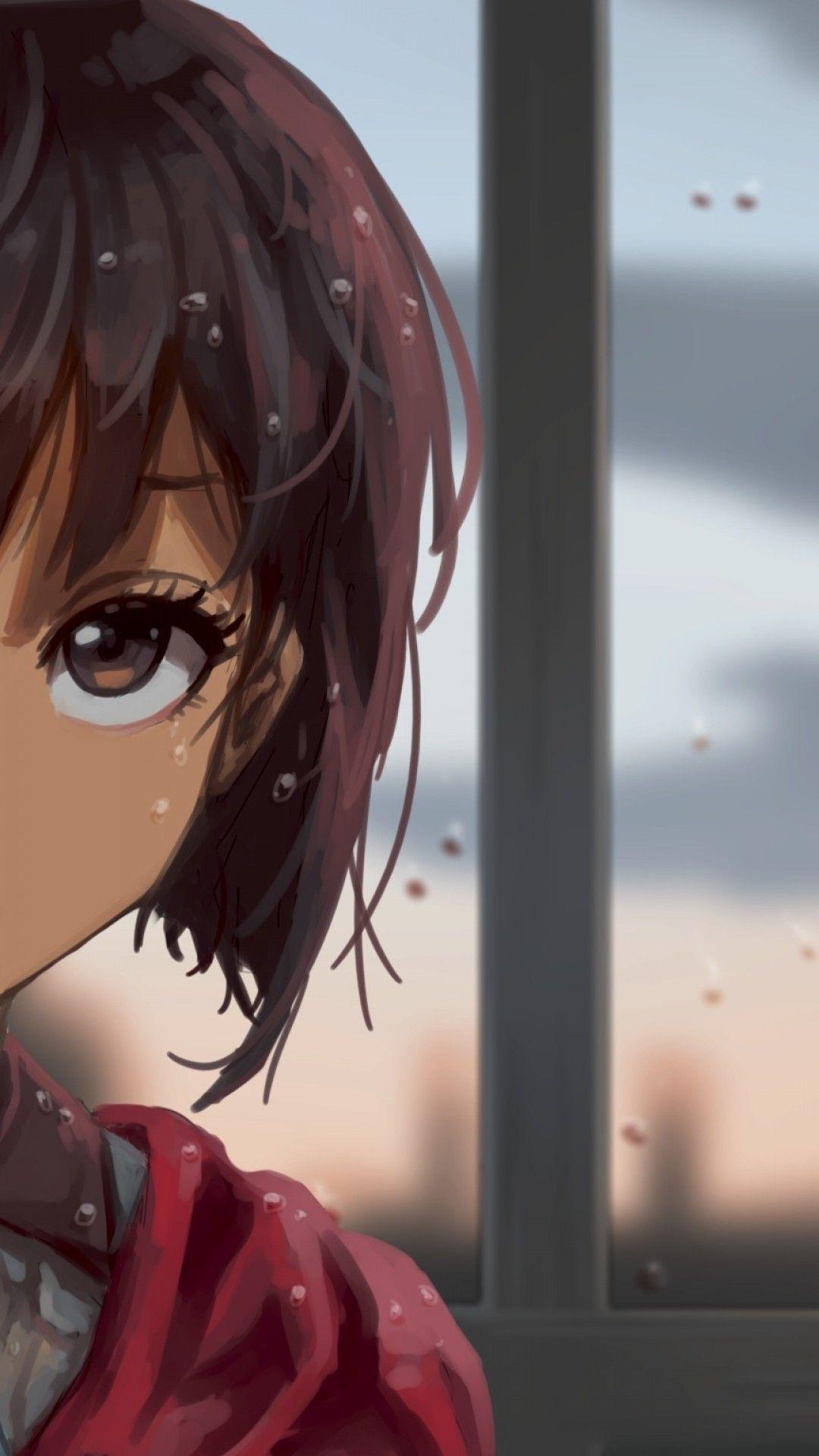 1080x1920 Download 1080x1920 Mumei, Koutetsujou No Kabaneri, Short Hair, Raining Wallpaper for iPhone iPhone 7 Plus, iPhone 6+, Sony Xperia Z, HTC One