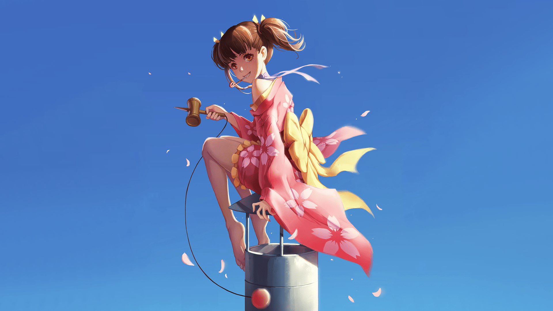 1920x1080 #Koutetsujou no Kabaneri, #anime girls, #Mumei wallpaper