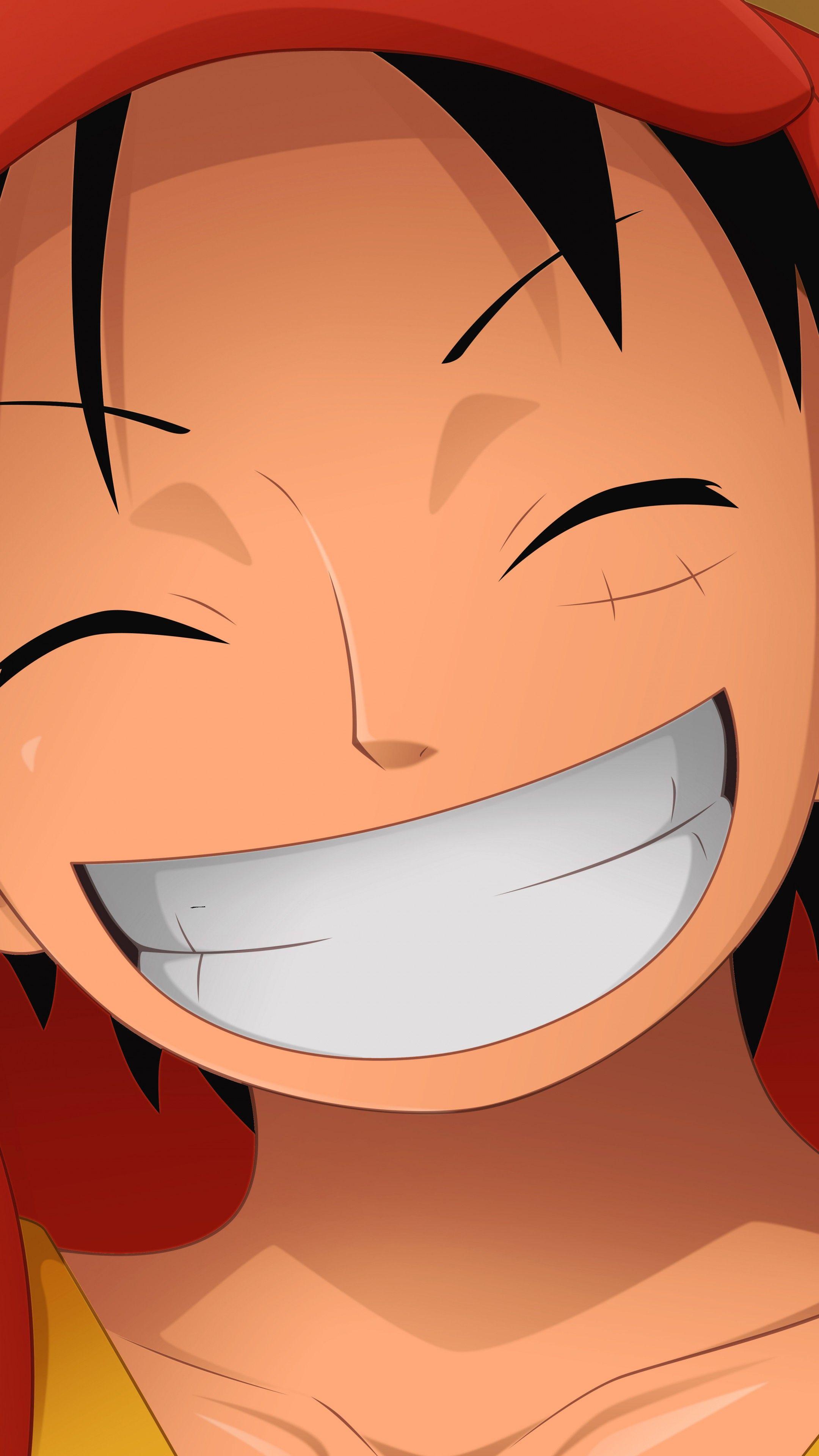 Download Monkey D Luffy Smile And Peace Signs Wallpaper  Wallpaperscom