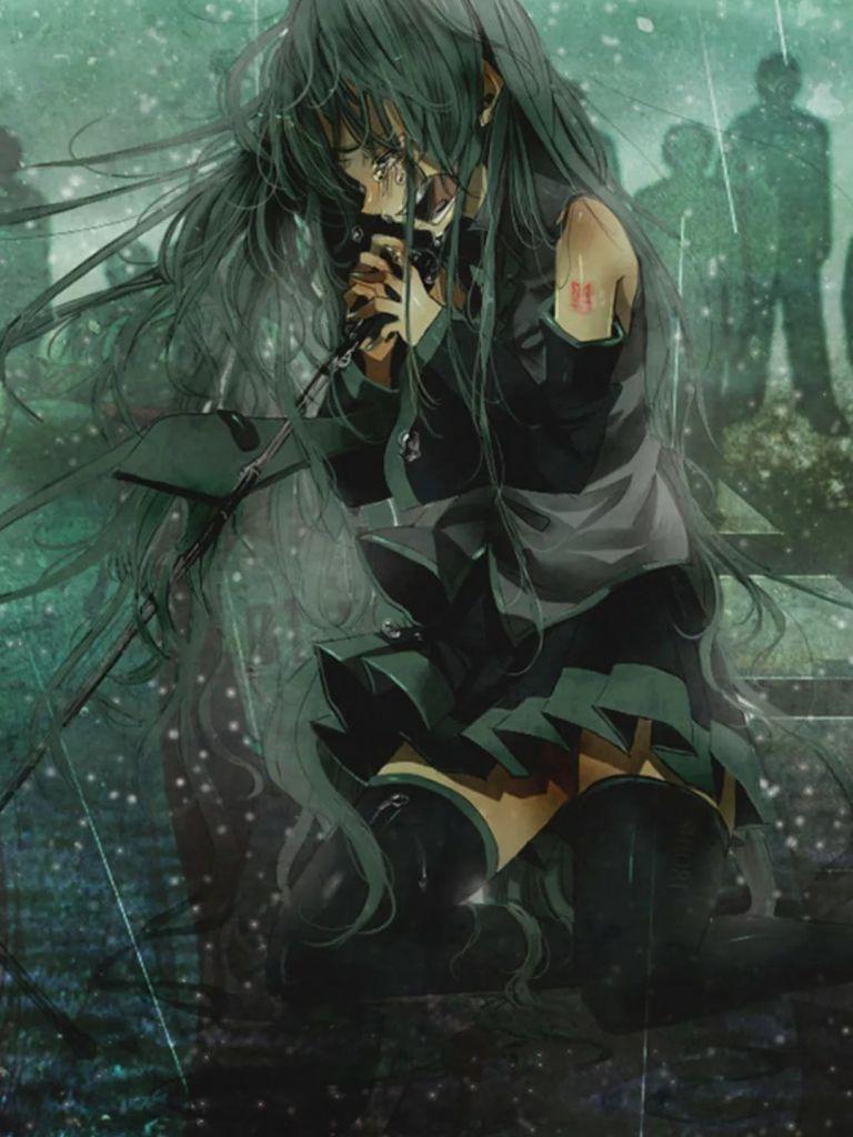 Depressed anime girl Wallpapers Download | MobCup