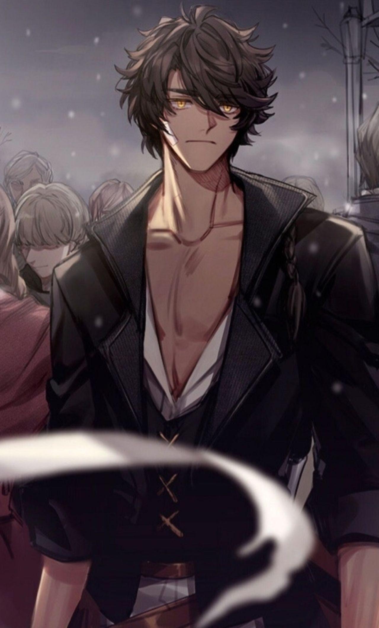 1280x2120 iPhone Sad Anime Boy Wallpaper