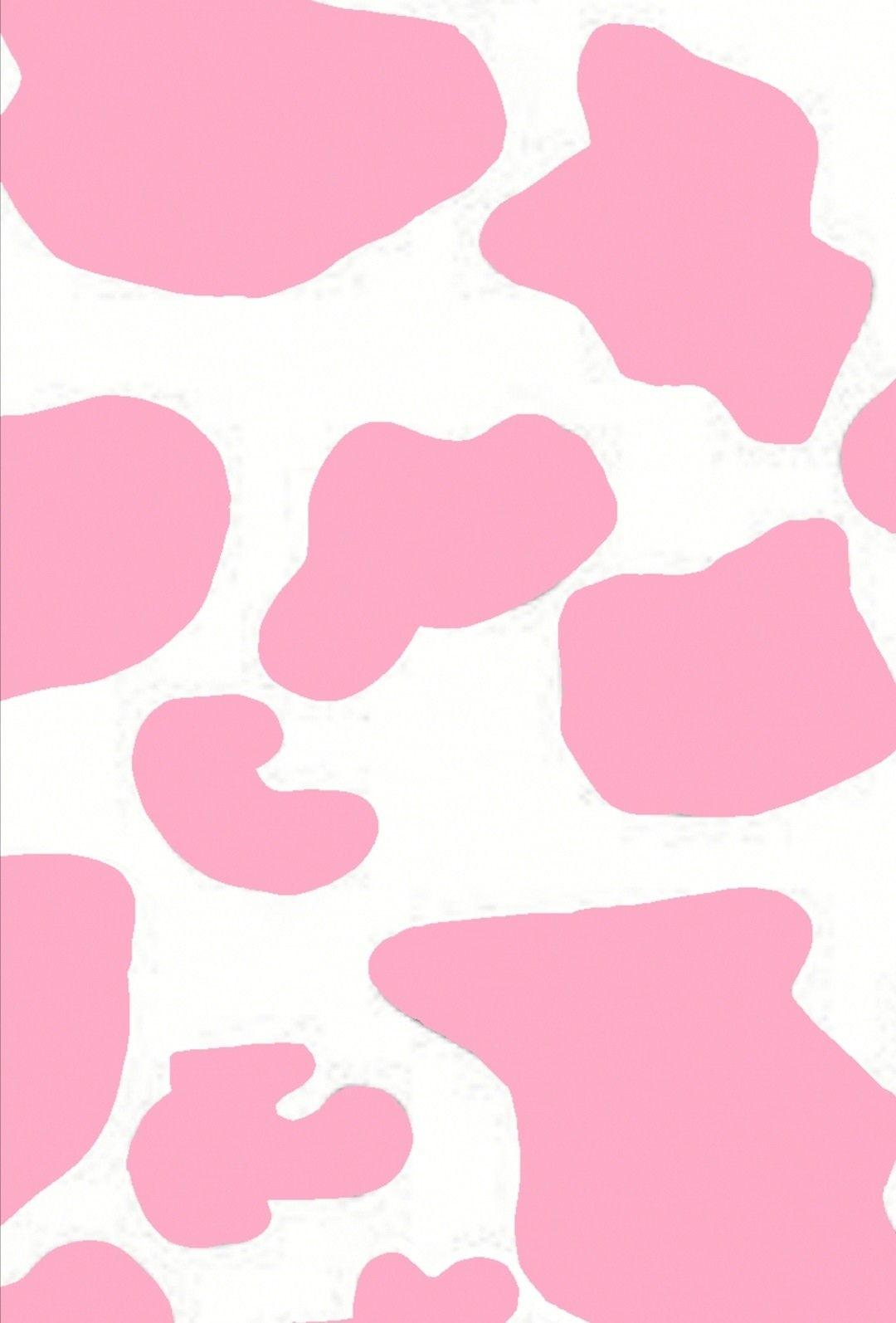 Wallpaper Aesthetic Cow Cowprint Happy Heart Im Baby Love Pink   Wallpaperforu