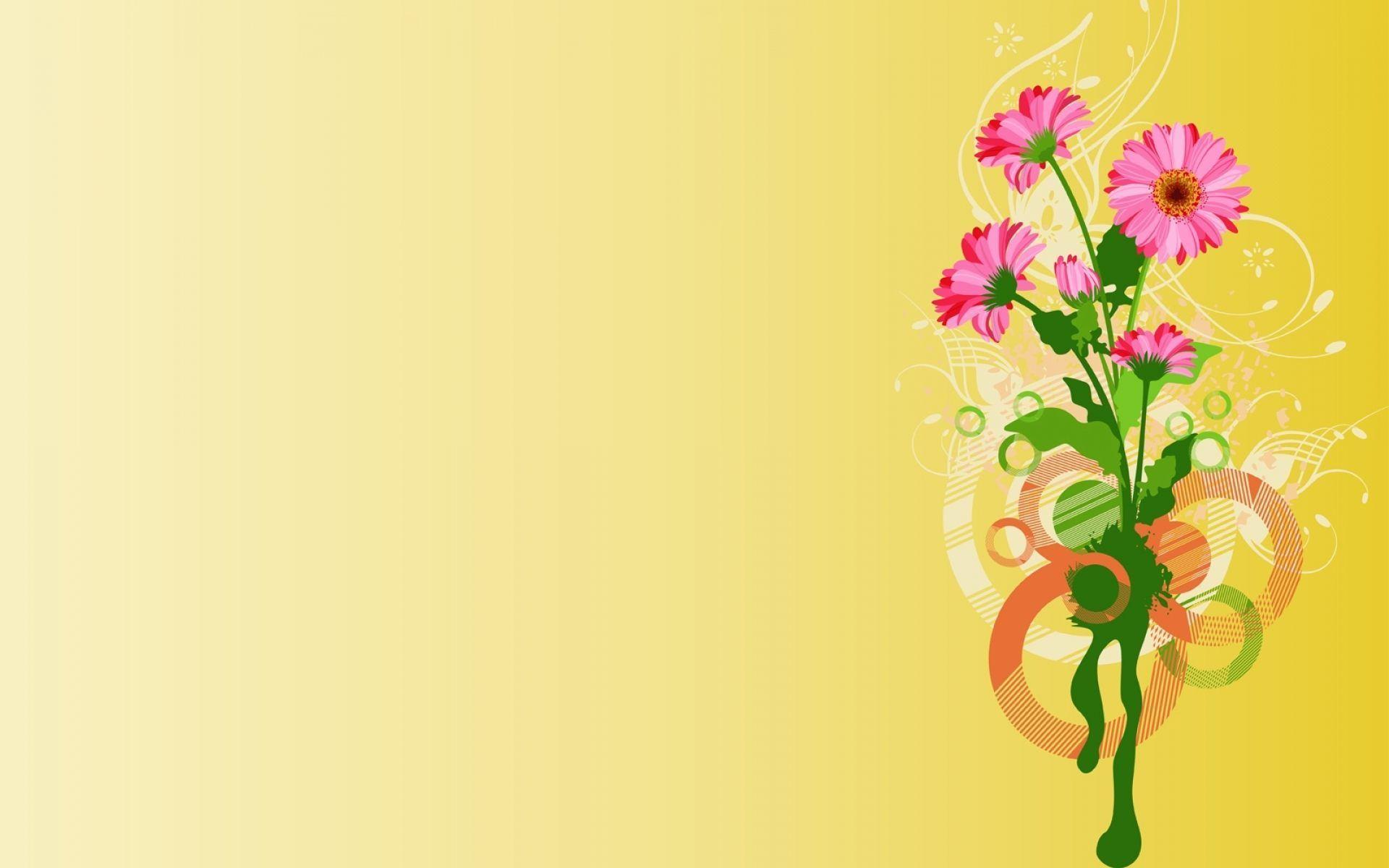 1920x1200 flowers wallpaper vector HD background. Flower wallpaper, Vector flowers, Flower backround