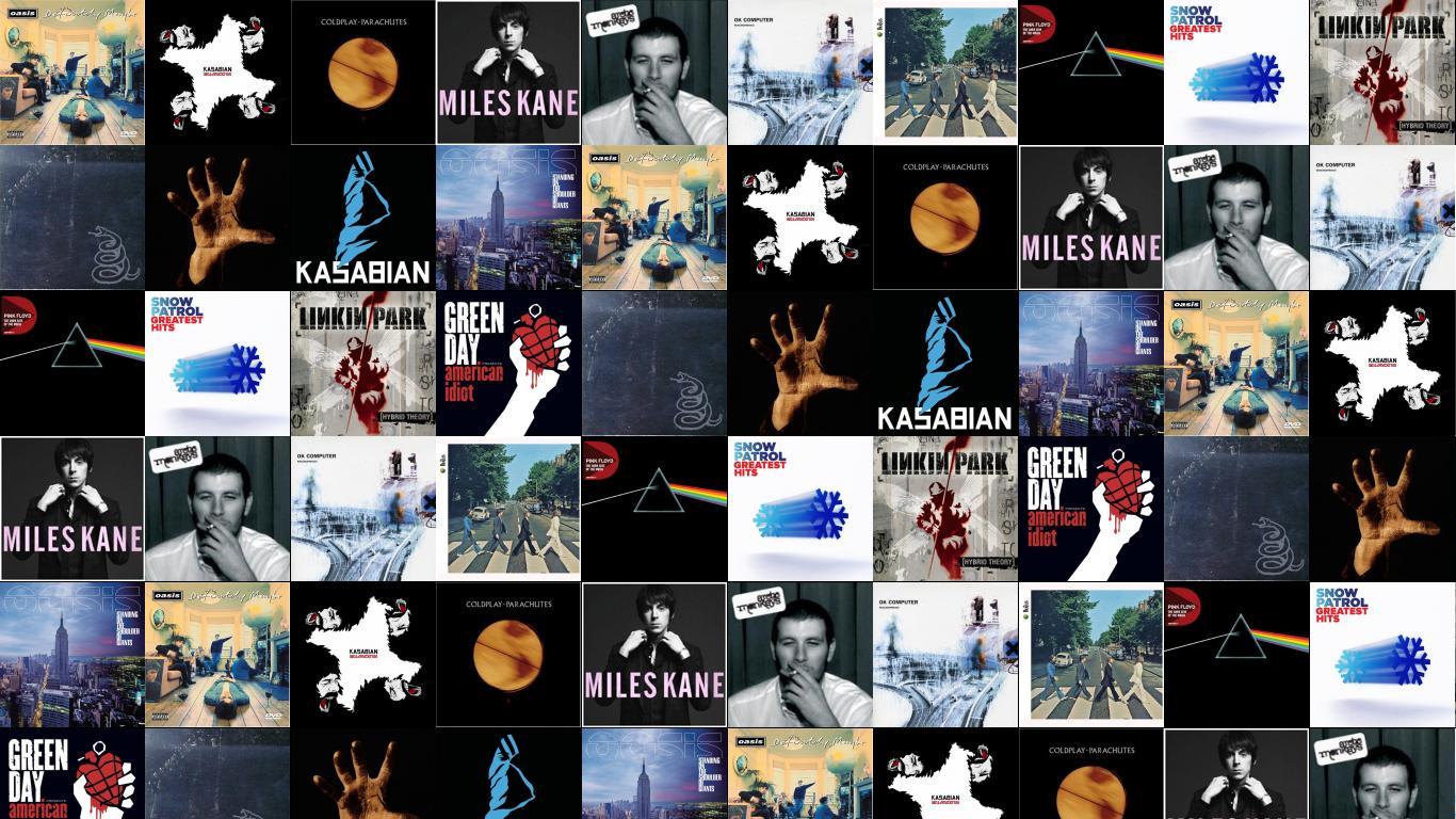 1366x768 Oasis Definitely Maybe Kasabian Kasabian Coldplay Parachutes Miles Wallpaper « Tiled Desktop Wallpaper
