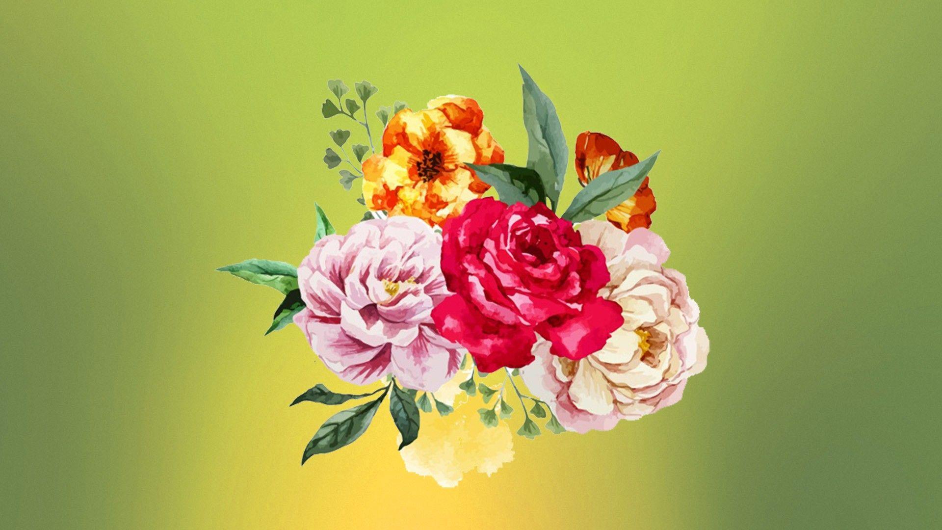 1920x1080 Vector Flower Wallpaper HQ 29365
