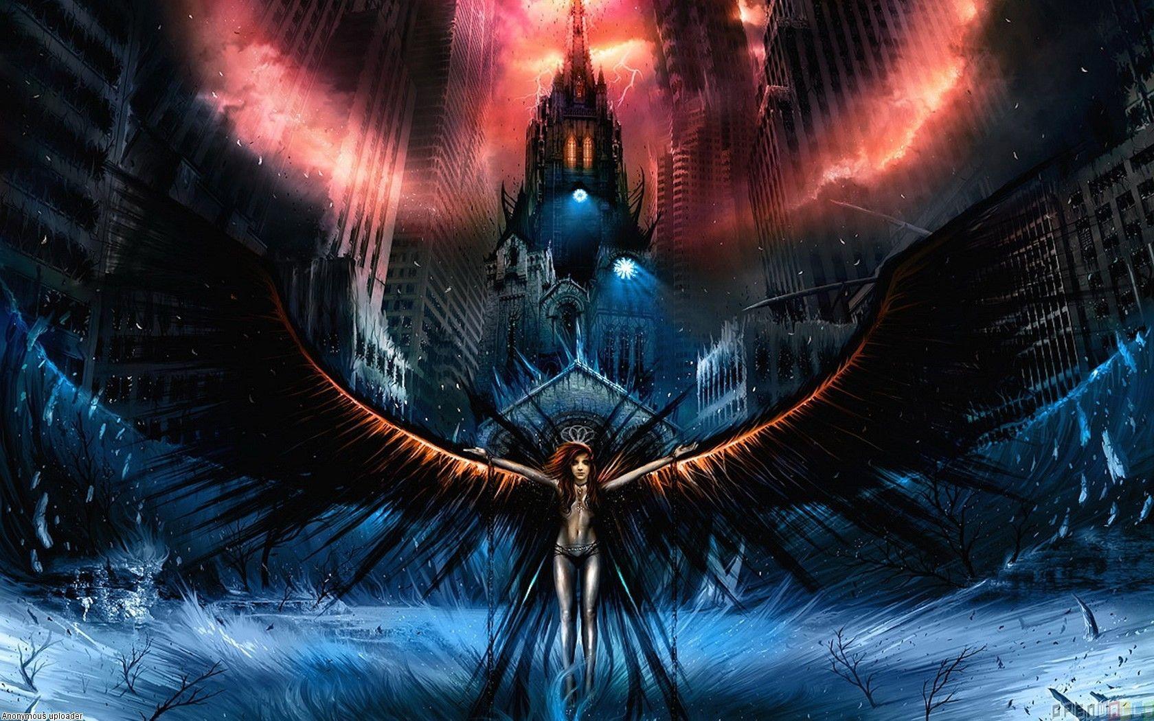 1680x1050 Dark angel wallpaper