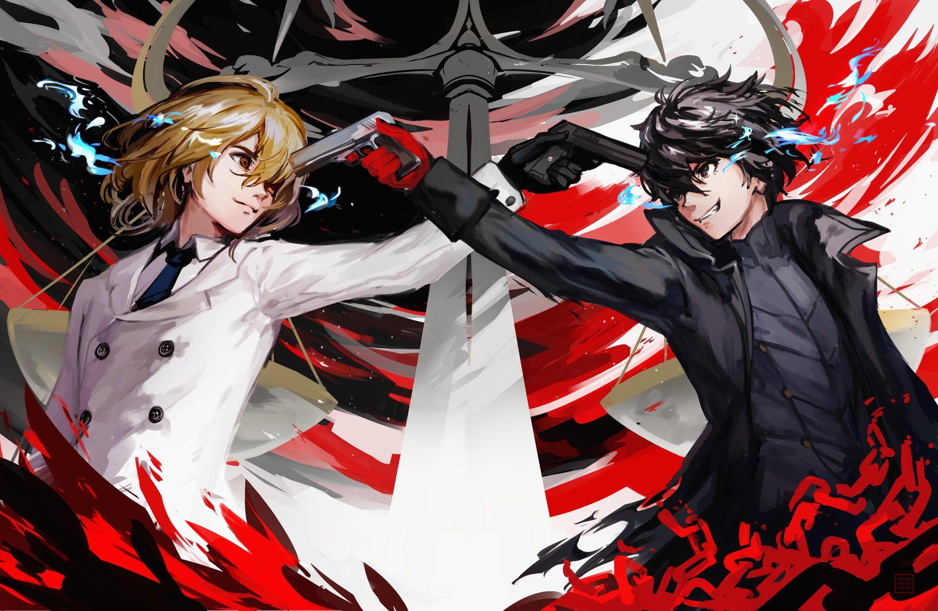 1920x1252 Persona 5 Joker And Akechi