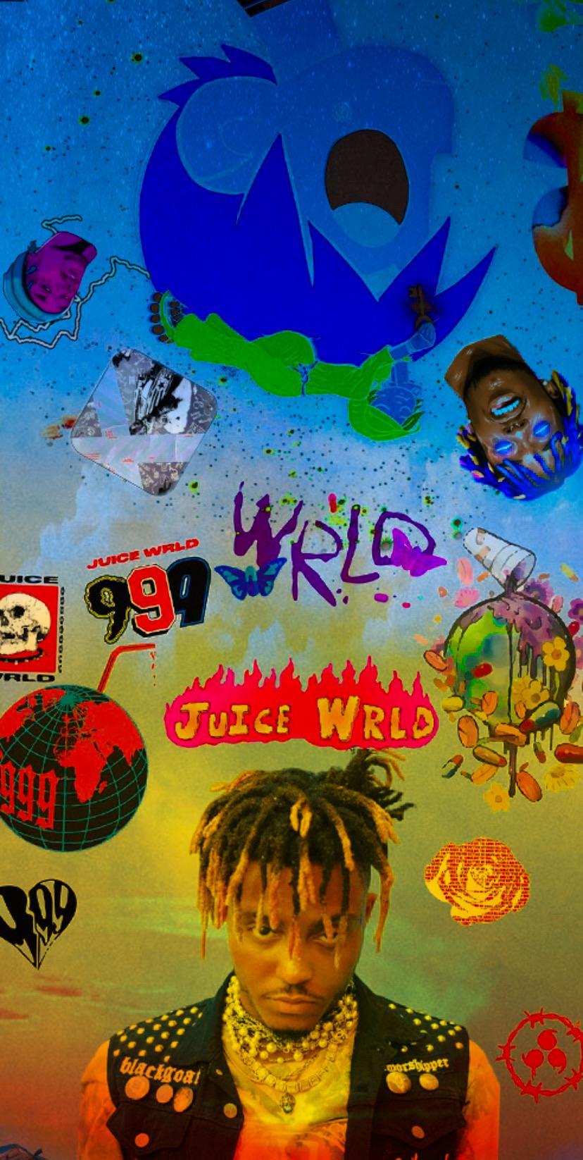 828x1646 juice wrld x lil uzi wallpaper