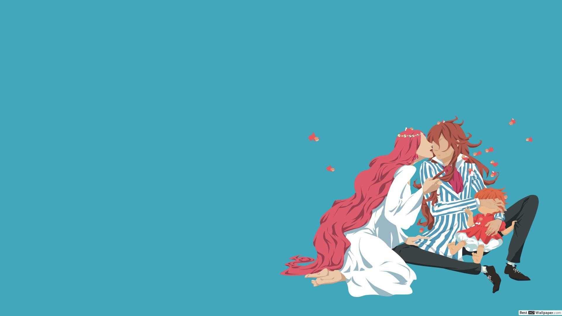 1920x1080 Ponyo (Minimalist) HD wallpaper download