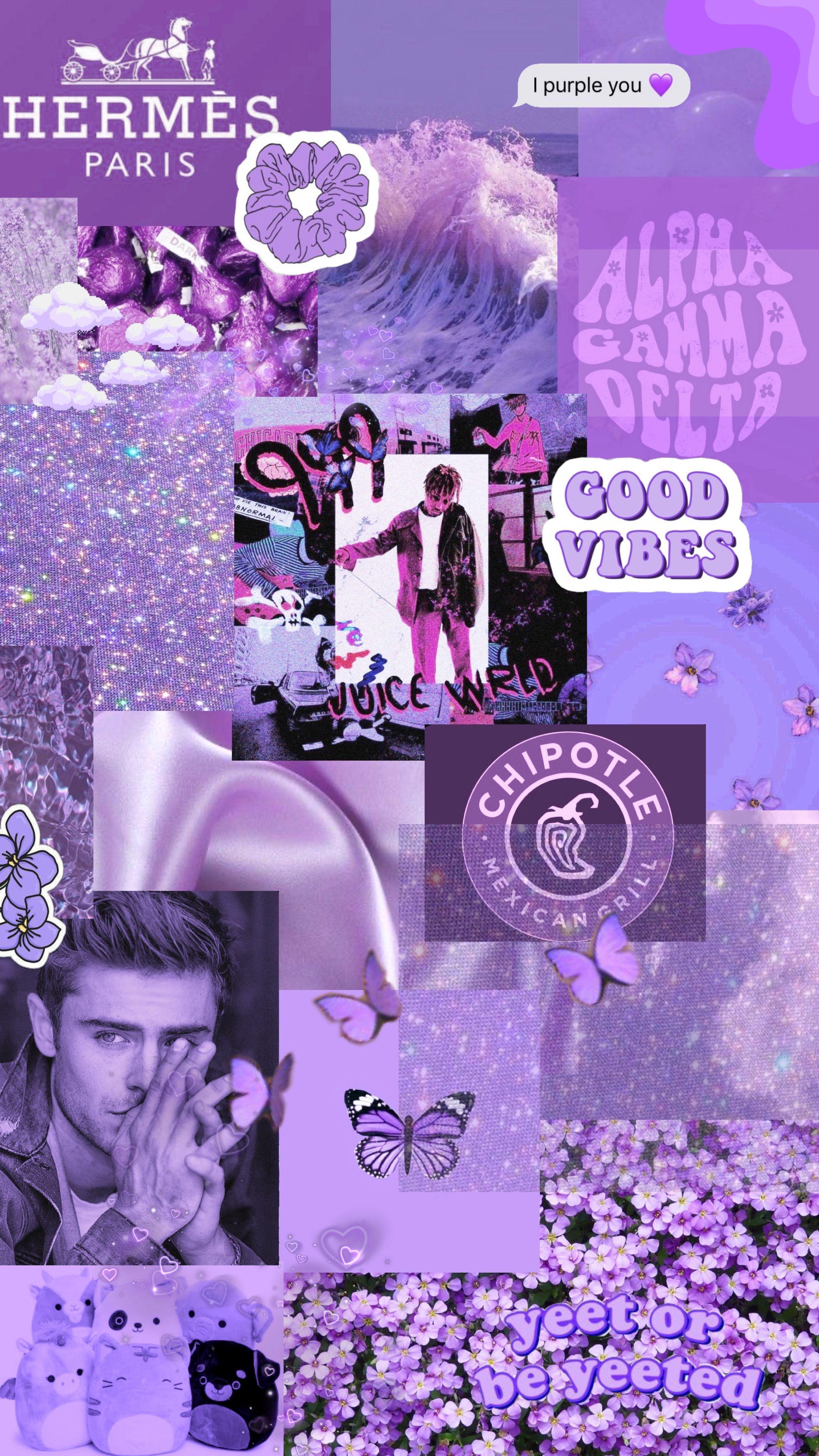 Purple Aesthetic Collage Wallpapers - Top Free Purple Aesthetic Collage