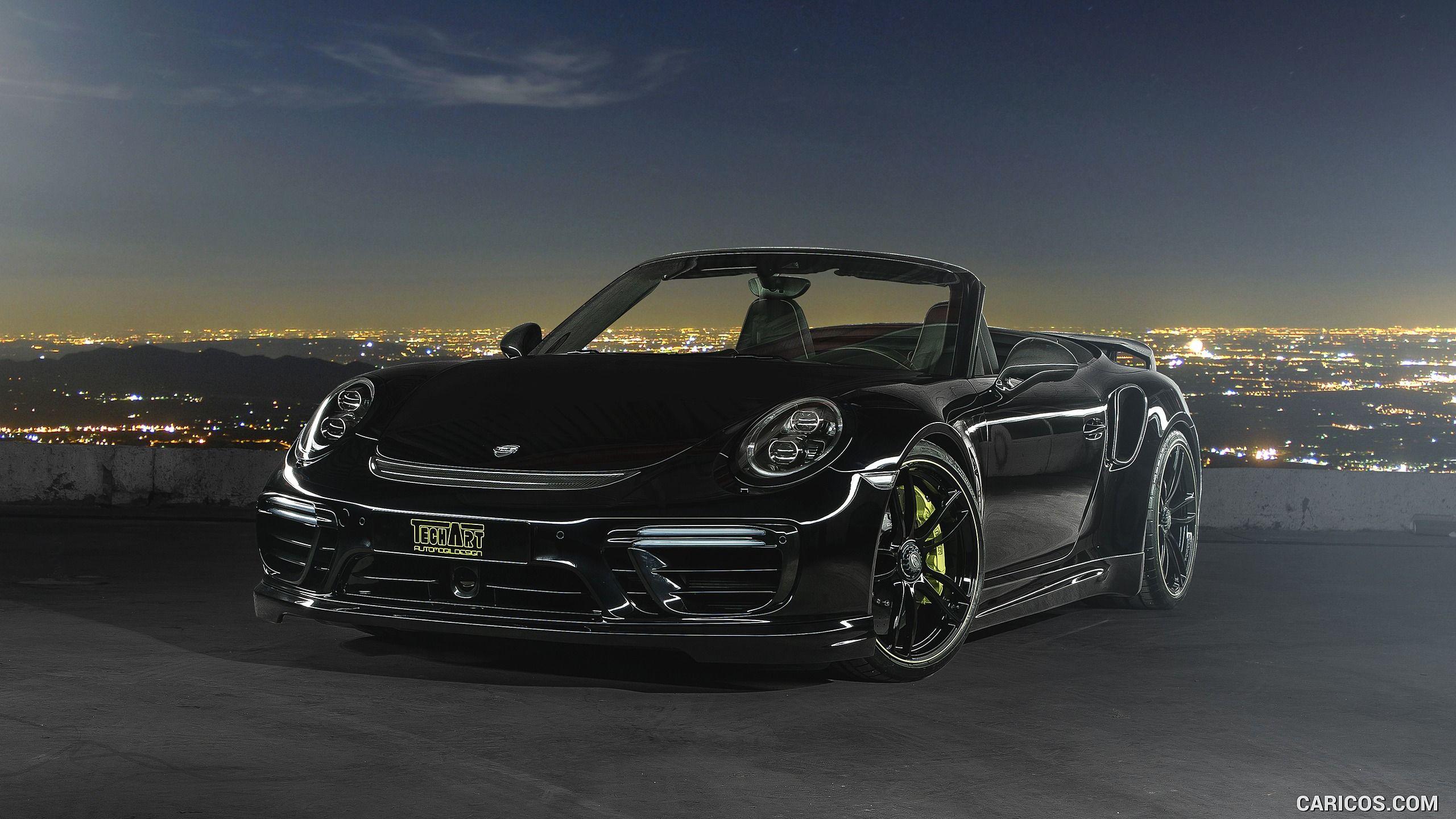 2560x1440 TECHART Porsche 911 Turbo S Cabriolet. HD Wallpaper
