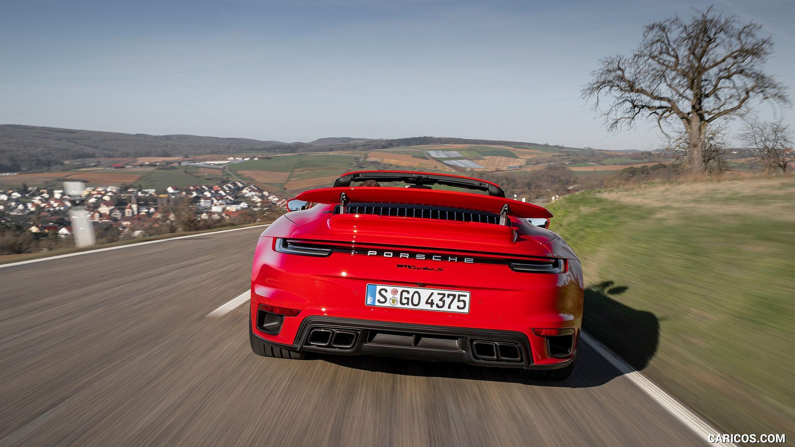 2560x1440 Porsche 911 Turbo S Cabrio (Color: Guards Red). HD Wallpaper
