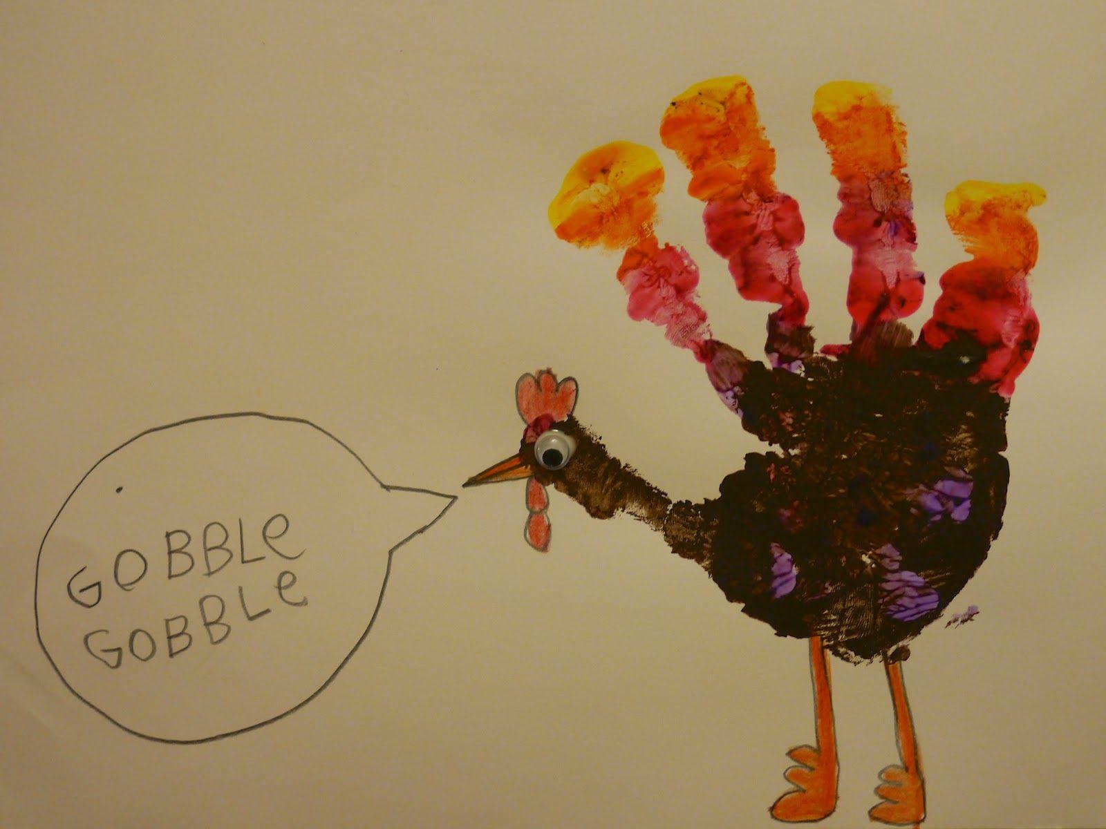 1600x1200 Little Hiccups: Turkey Hand Prints for Thanksgiving