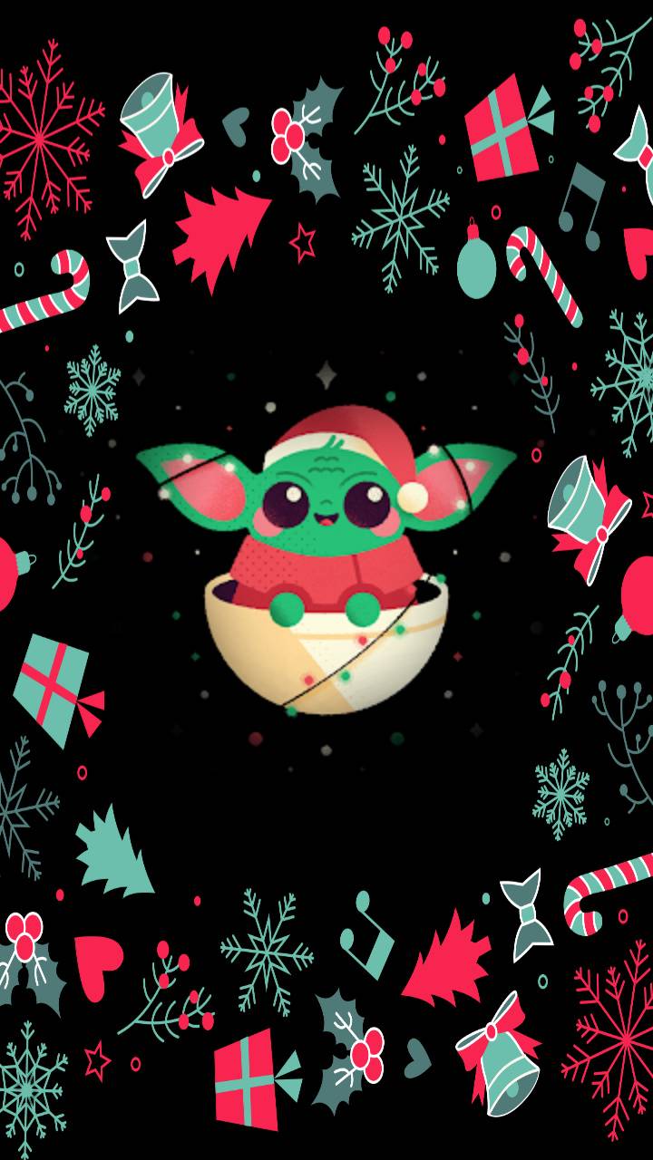 Baby Yoda Christmas Wallpapers Top Free Baby Yoda Christmas Backgrounds Wallpaperaccess