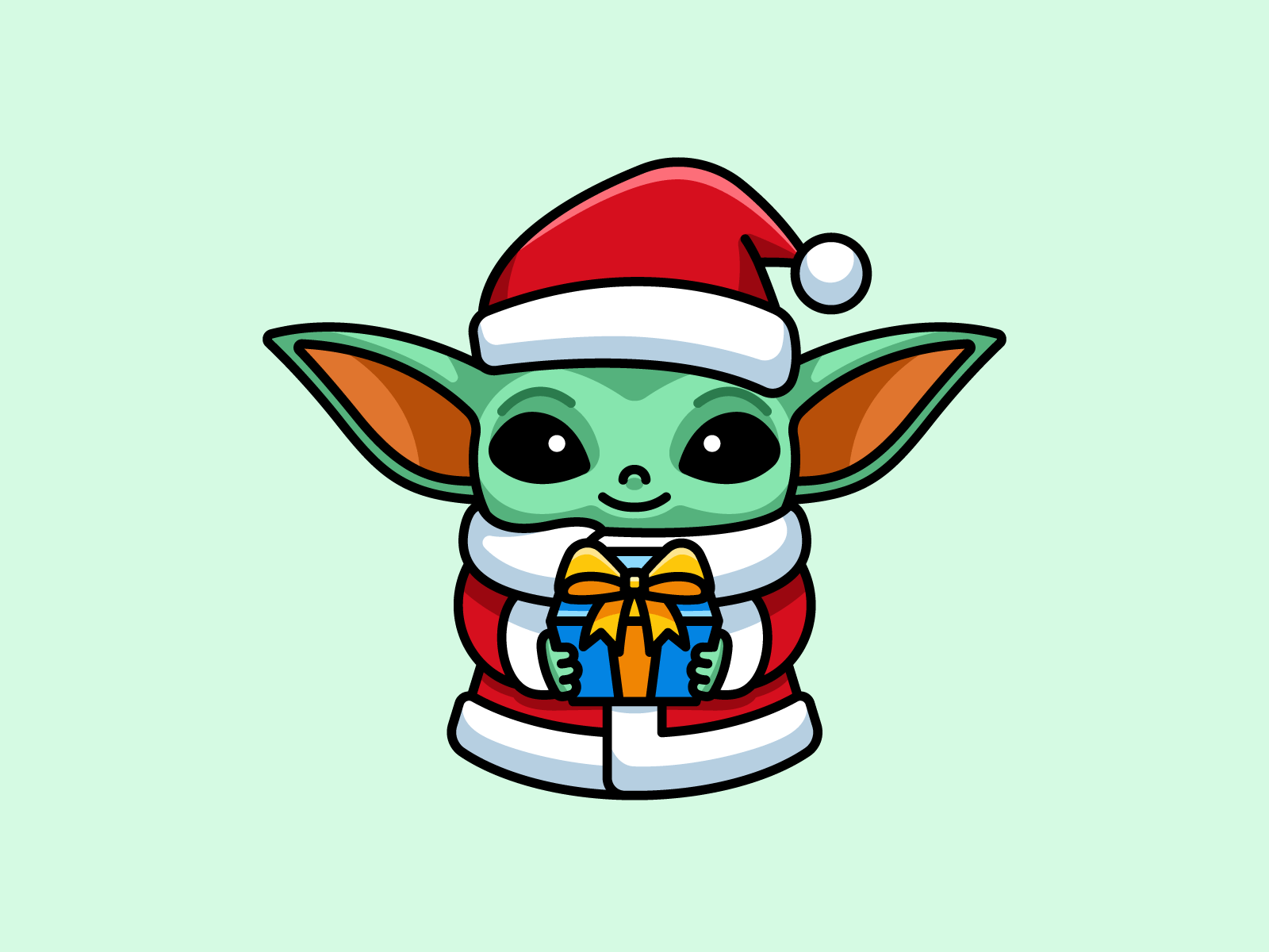 Baby Yoda Christmas Wallpapers Top Free Baby Yoda Christmas Backgrounds Wallpaperaccess