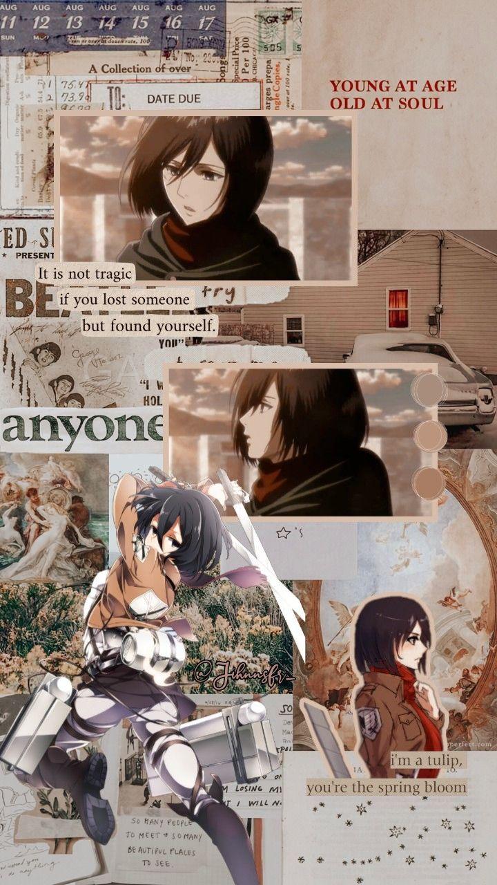 720x1280 Mikasa ackerman di 2020. Seni anime, Gadis animasi, Kertas dinding
