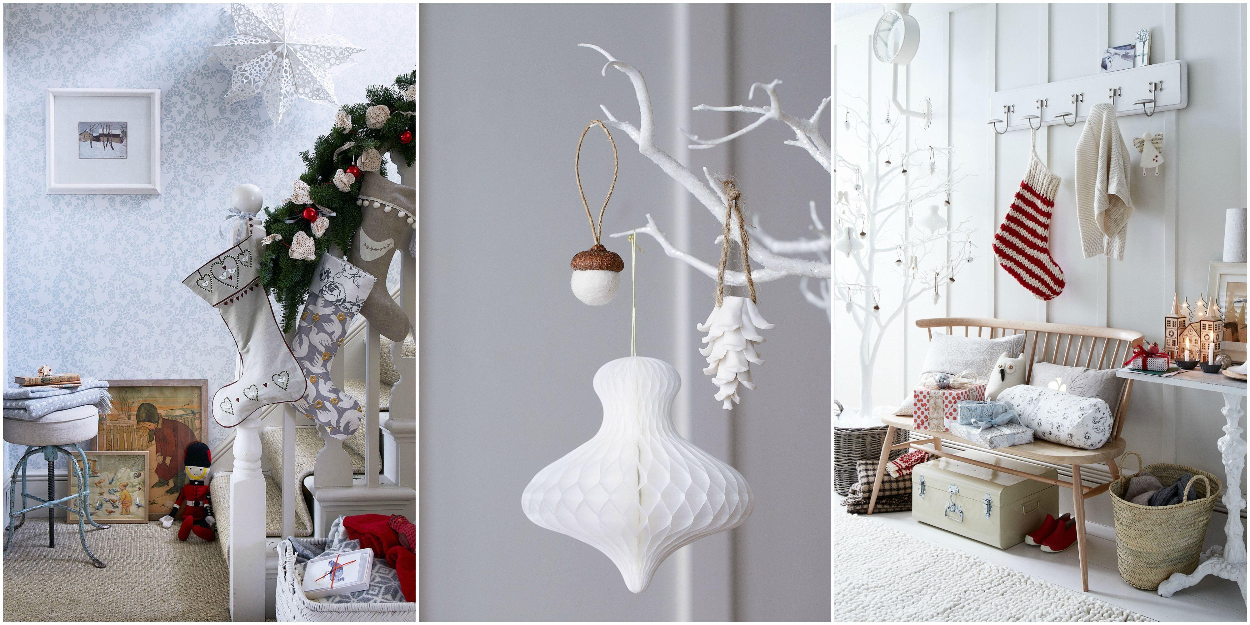 4000x2000 ways to decorate your home with white this Christmas white Christmas decorations