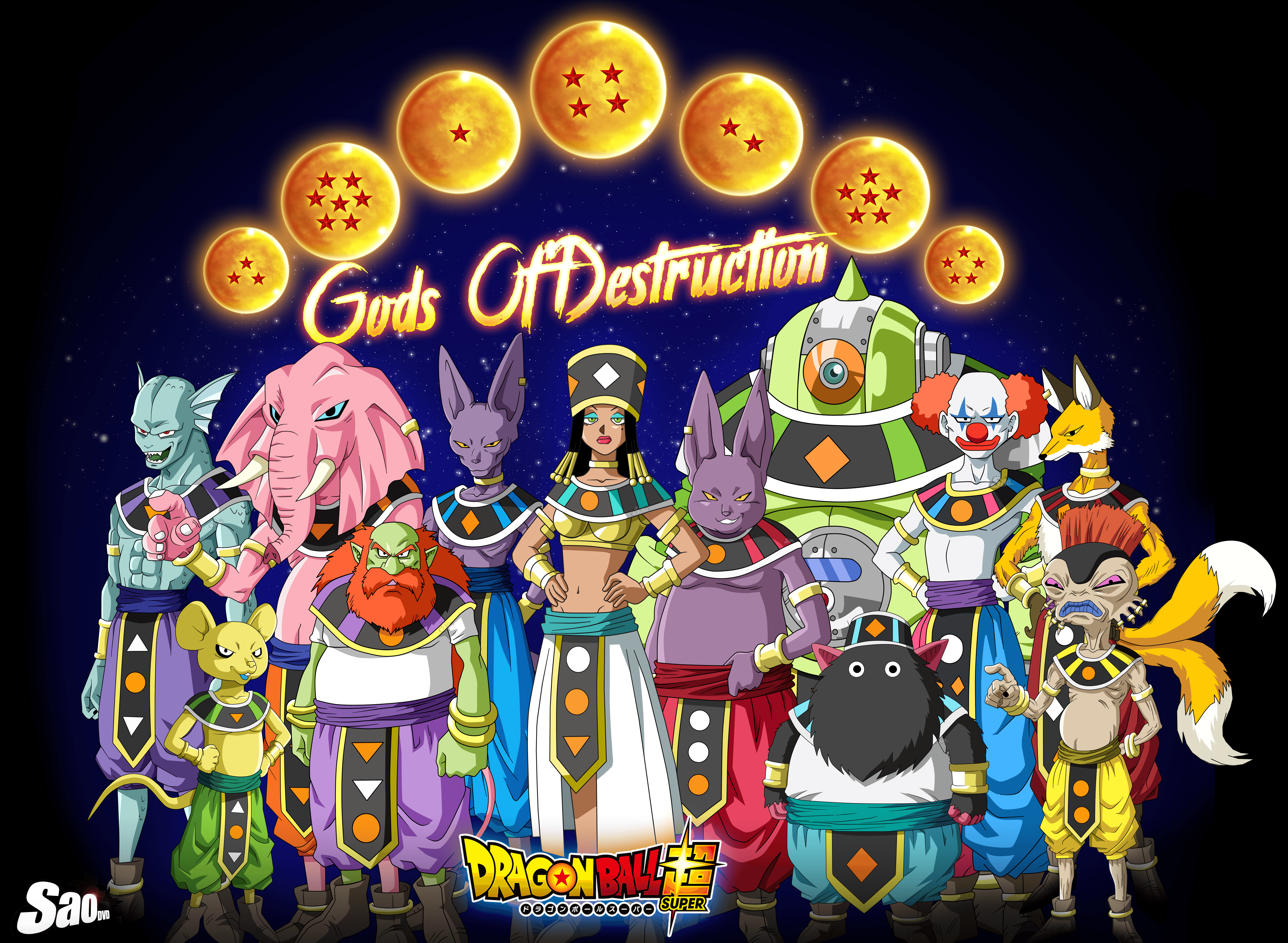6828x4998 God Of Destruction Wallpaper