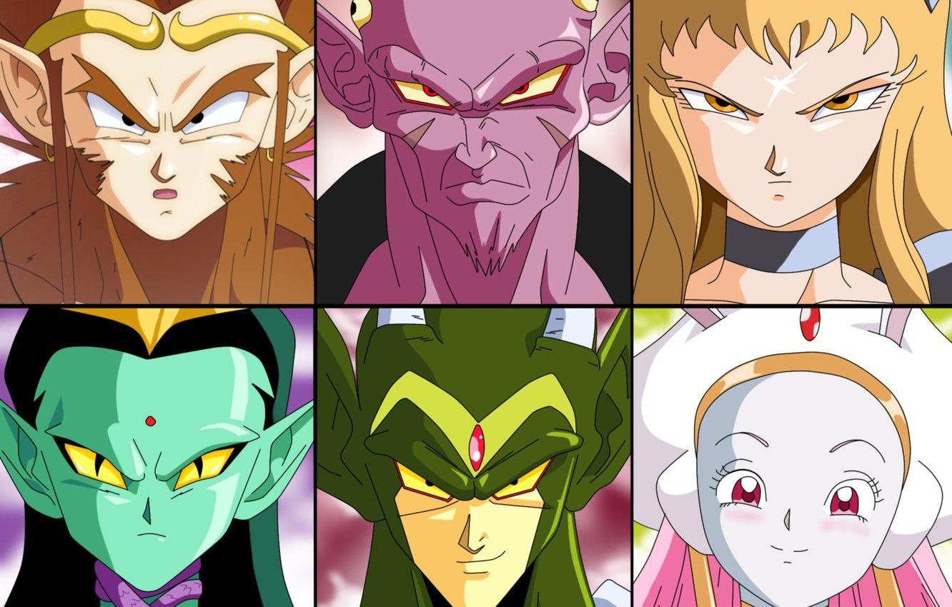 1332x850 Wallpaper DBS, game, anime, asian, God, manga, Dragon Ball, Dragon Ball Super, japonese, by salvamakoto, The Gods of Destruction image for desktop, section сёнэн