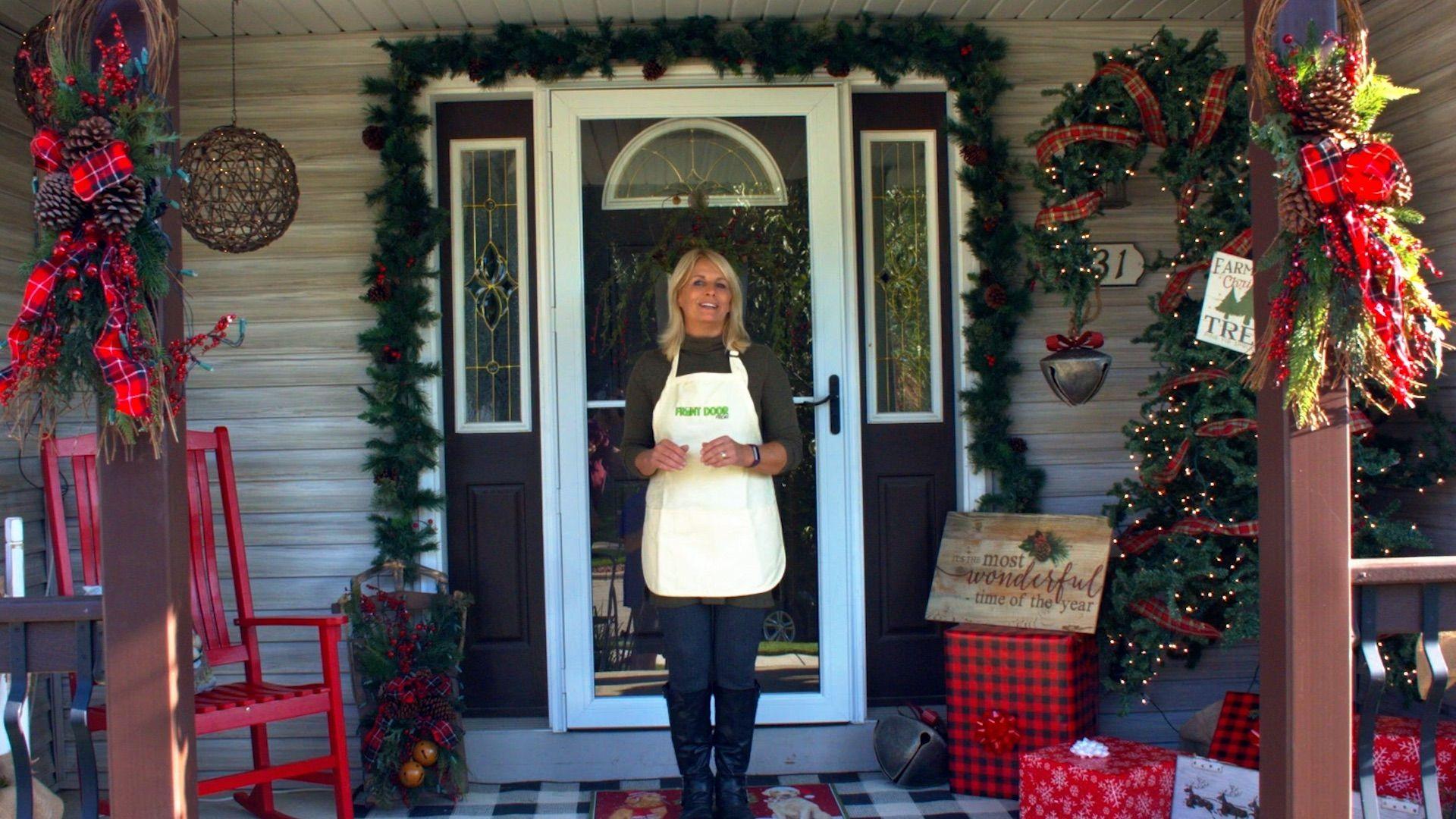 1920x1080 Farmhouse Christmas Front Door Decorating Door Blog
