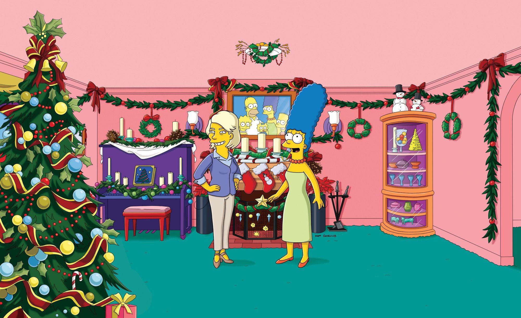 2000x1220 Christmas with The Simpsons