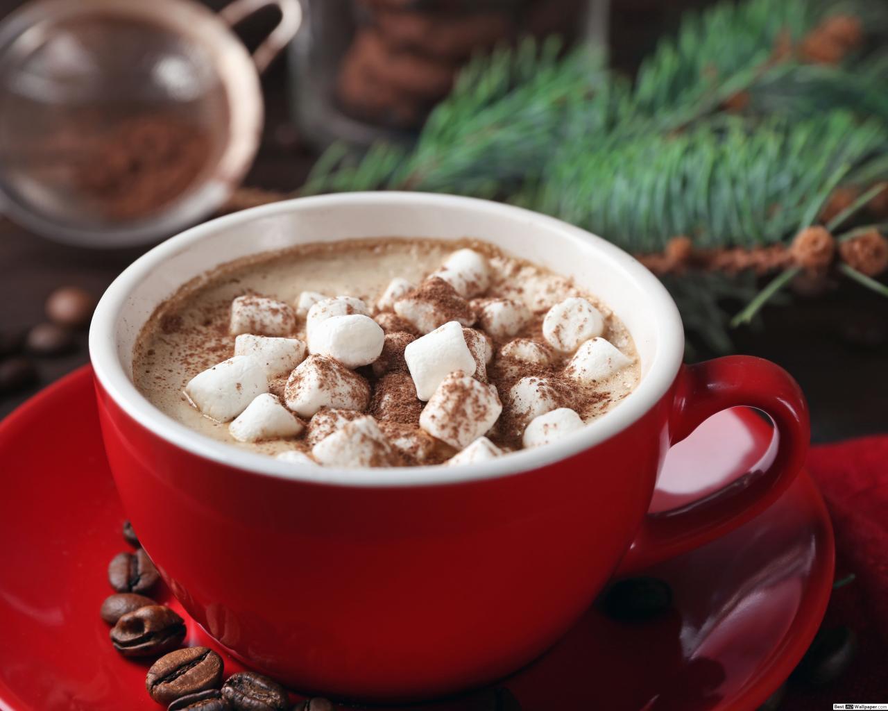 1280x1024 Marshmallow Coffee HD wallpaper download