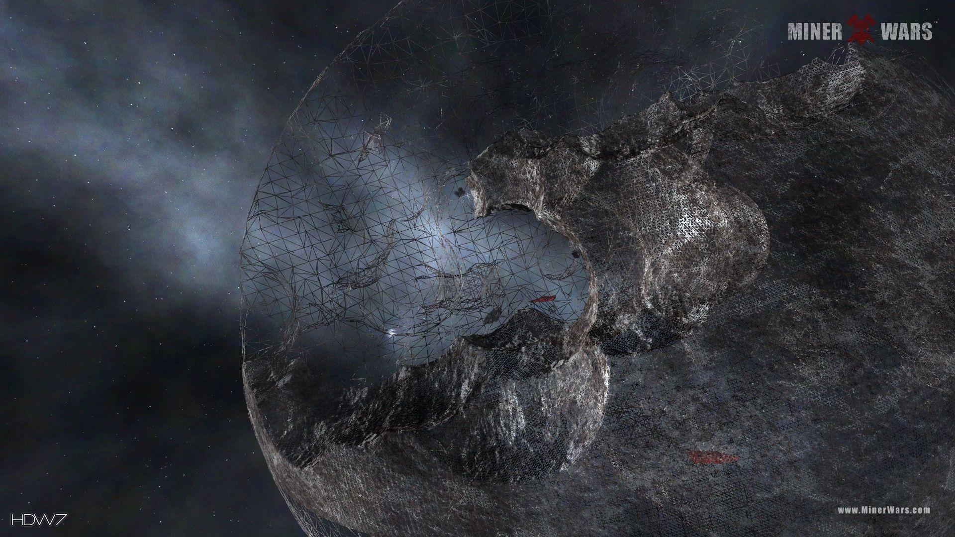1920x1080 miner wars wireframe render showing level of detail widescreen HD wallpaper. HD wallpaper gallery