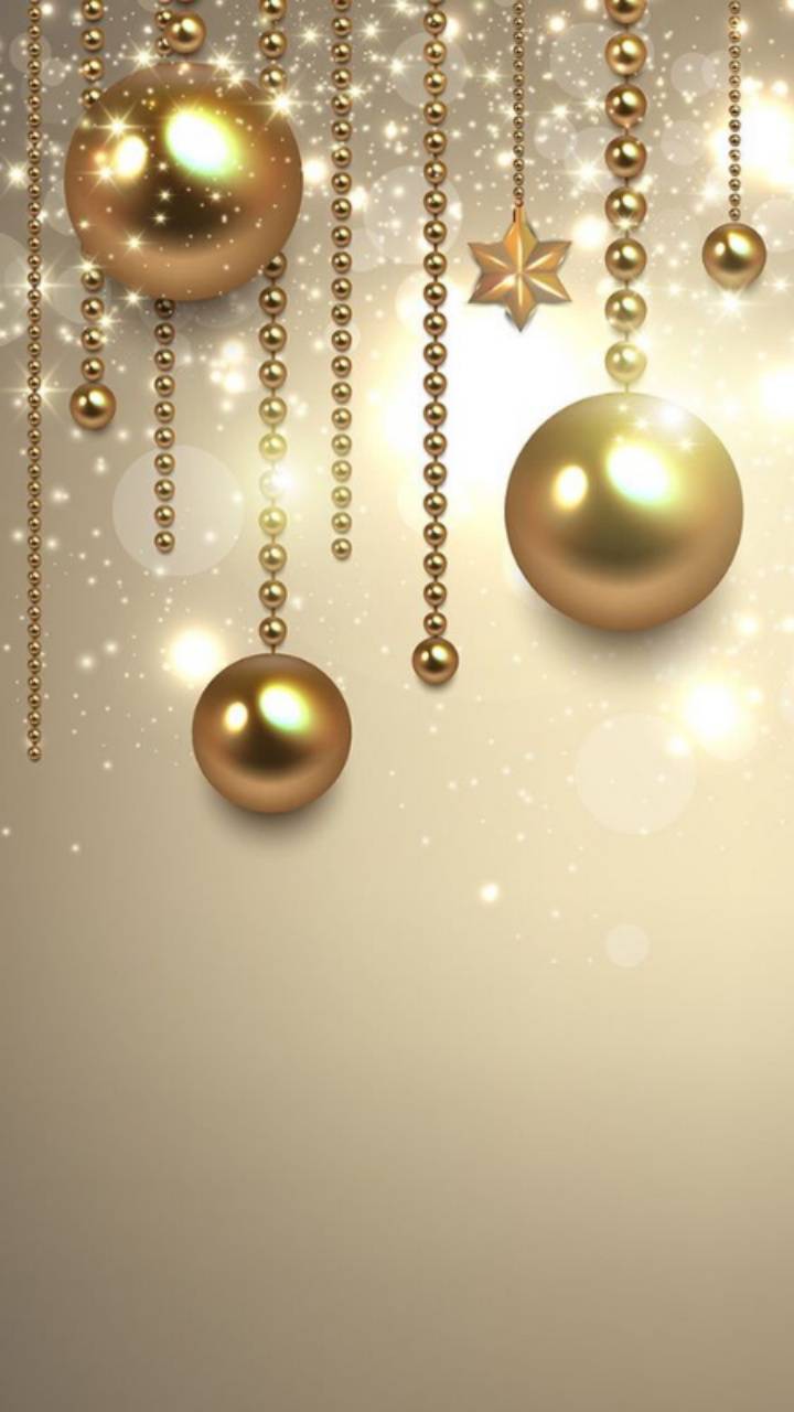 720x1280 golden christmas wallpaper