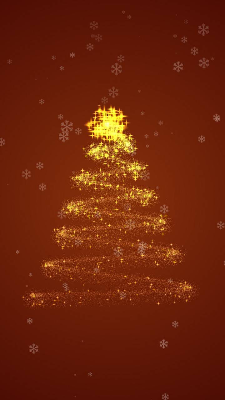 720x1280 Golden Christmas wallpaper
