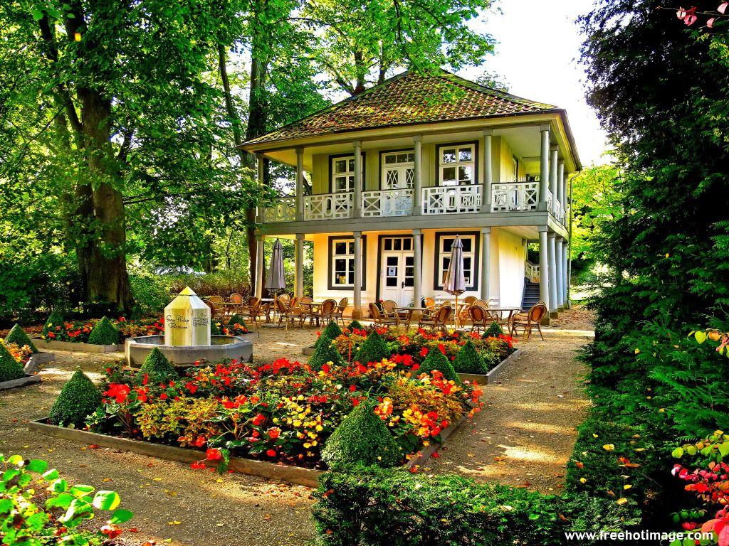 1024x768 Beautiful Home Flower Gardens - Beautiful Home With Garden - Tải xuống hình nền & hình nền HD