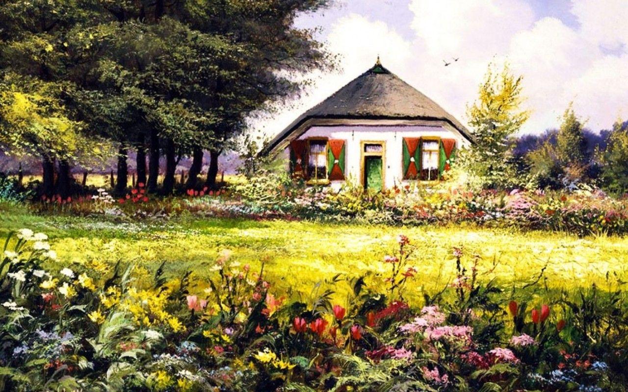 Hình nền Ngôi nhà & Khu vườn xinh đẹp 1280x800