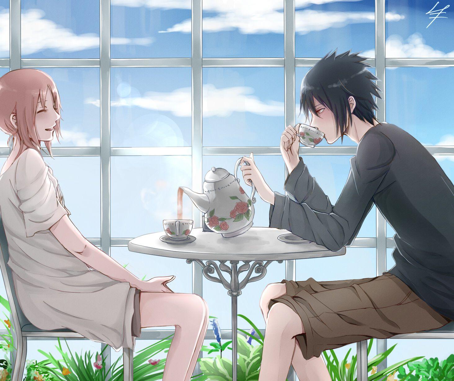 1464x1228 Sasuke Uchiha và Sakura Haruno - Uchiha Sasuke hình nền - Fanpop