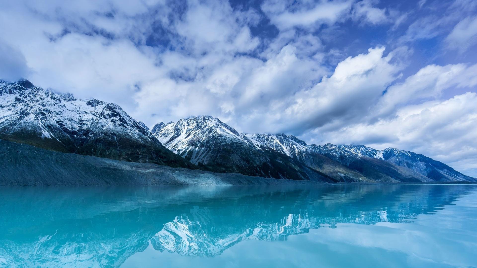 1920x1080 New Zealand Glacier Lake Wallpaper. Wallpaper Studio 10