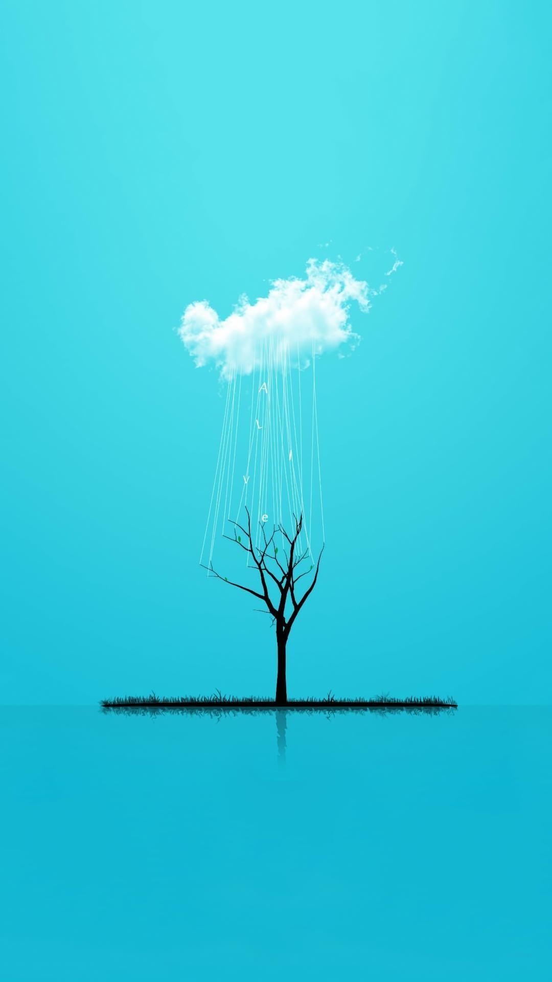 Minimalist Trees Background