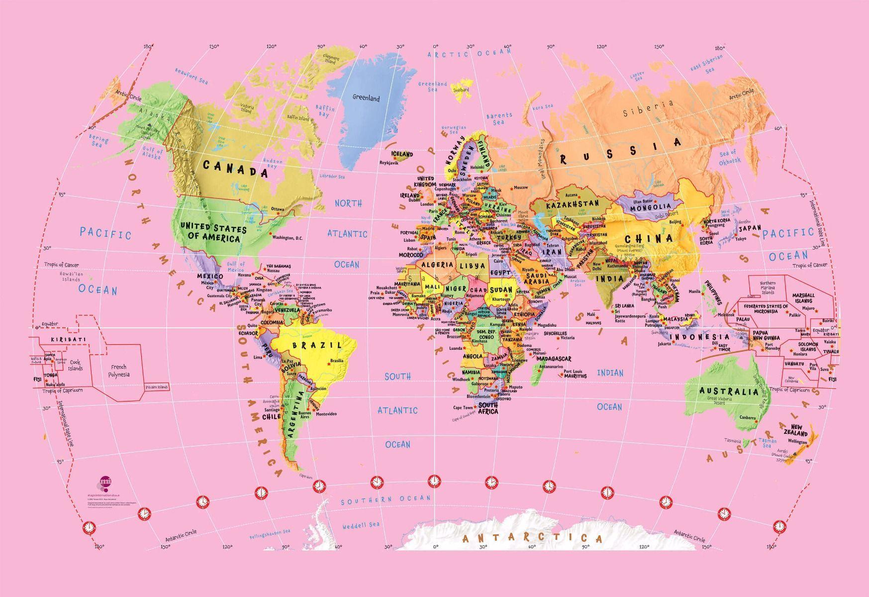 political world map desktop wallpaper