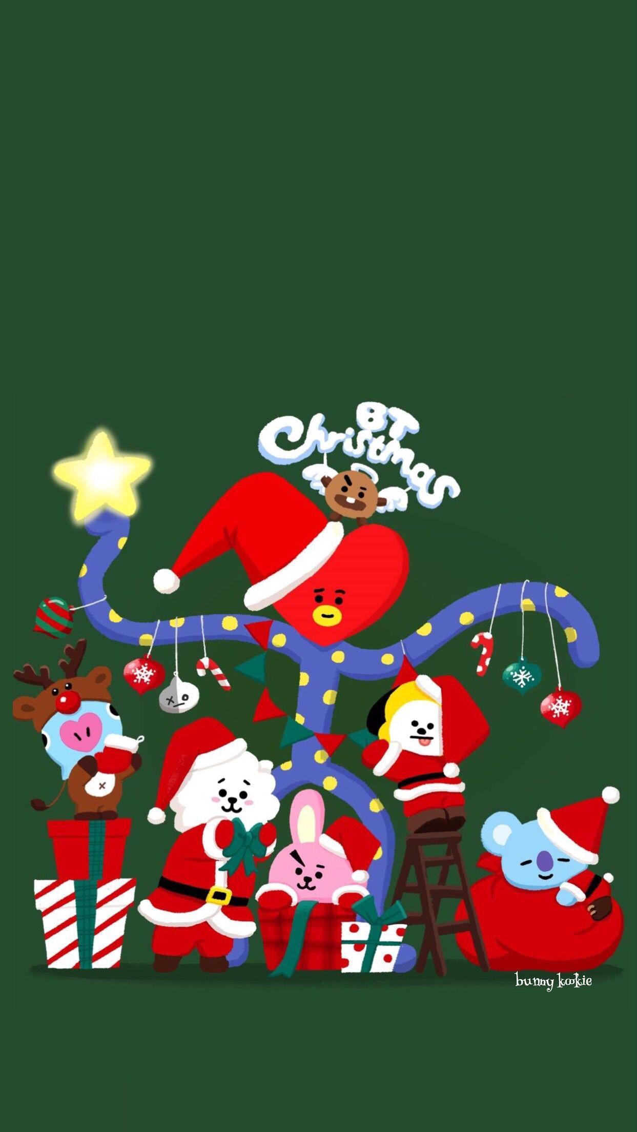 BTS Christmas Aesthetic Wallpapers Top Free BTS Christmas Aesthetic