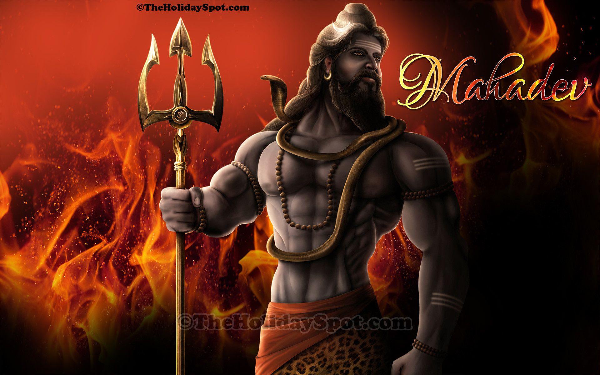 1920x1200 4K wallpaper: Angry Lord Shiva HD Wallpaper For PC