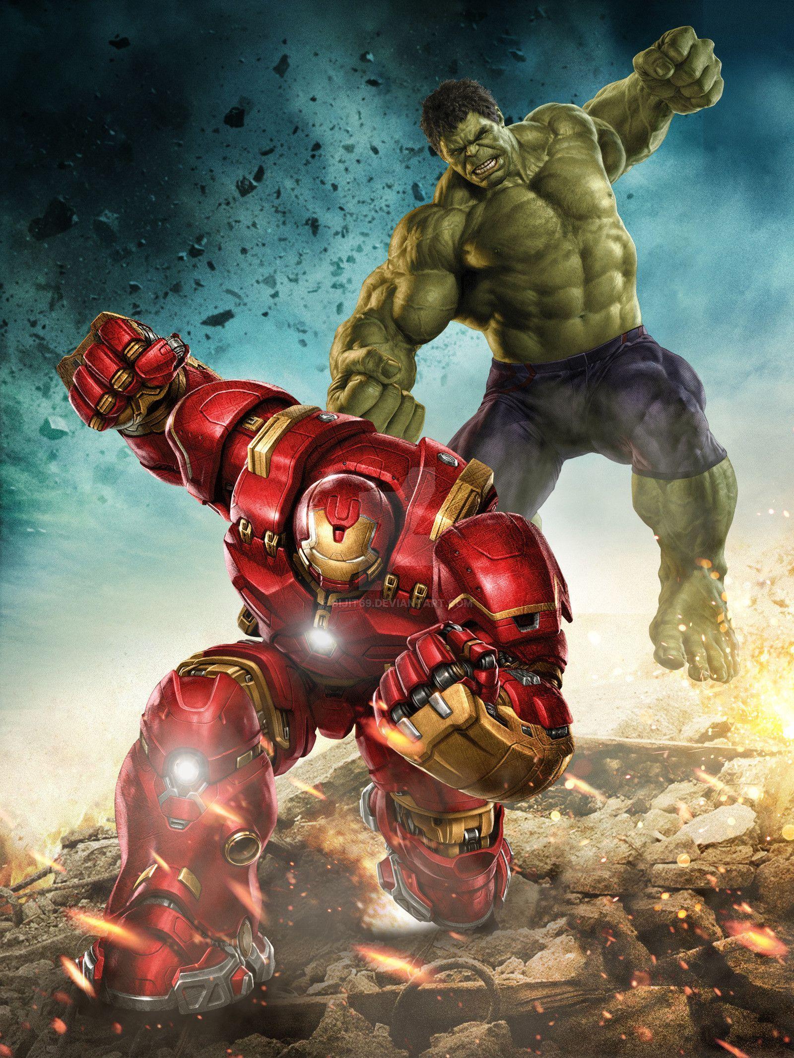 1600x2133 Hulk Vs Iron Man Phone Wallpaper
