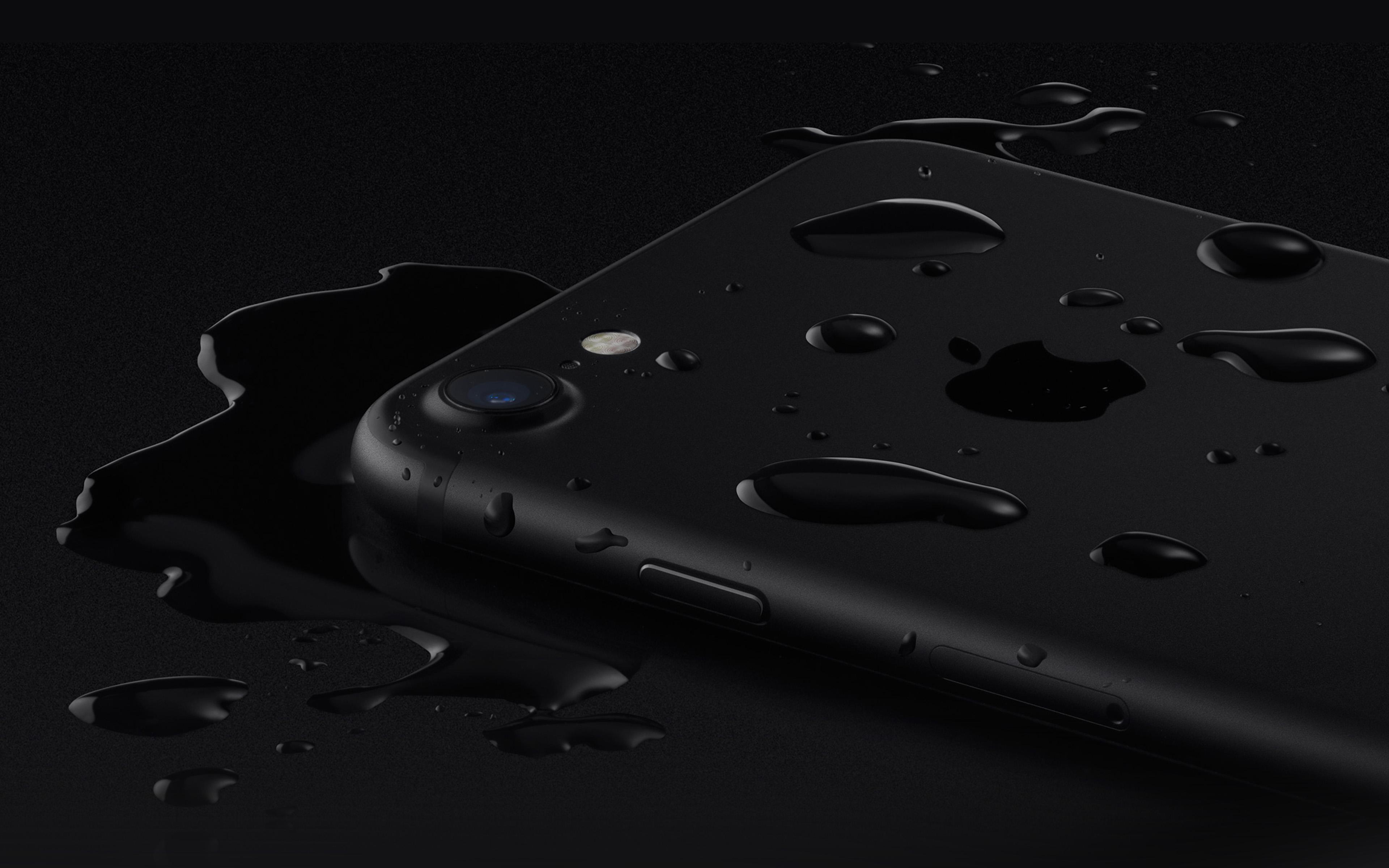 3840x2400 iPhone 7 Wallpaper 4k Black