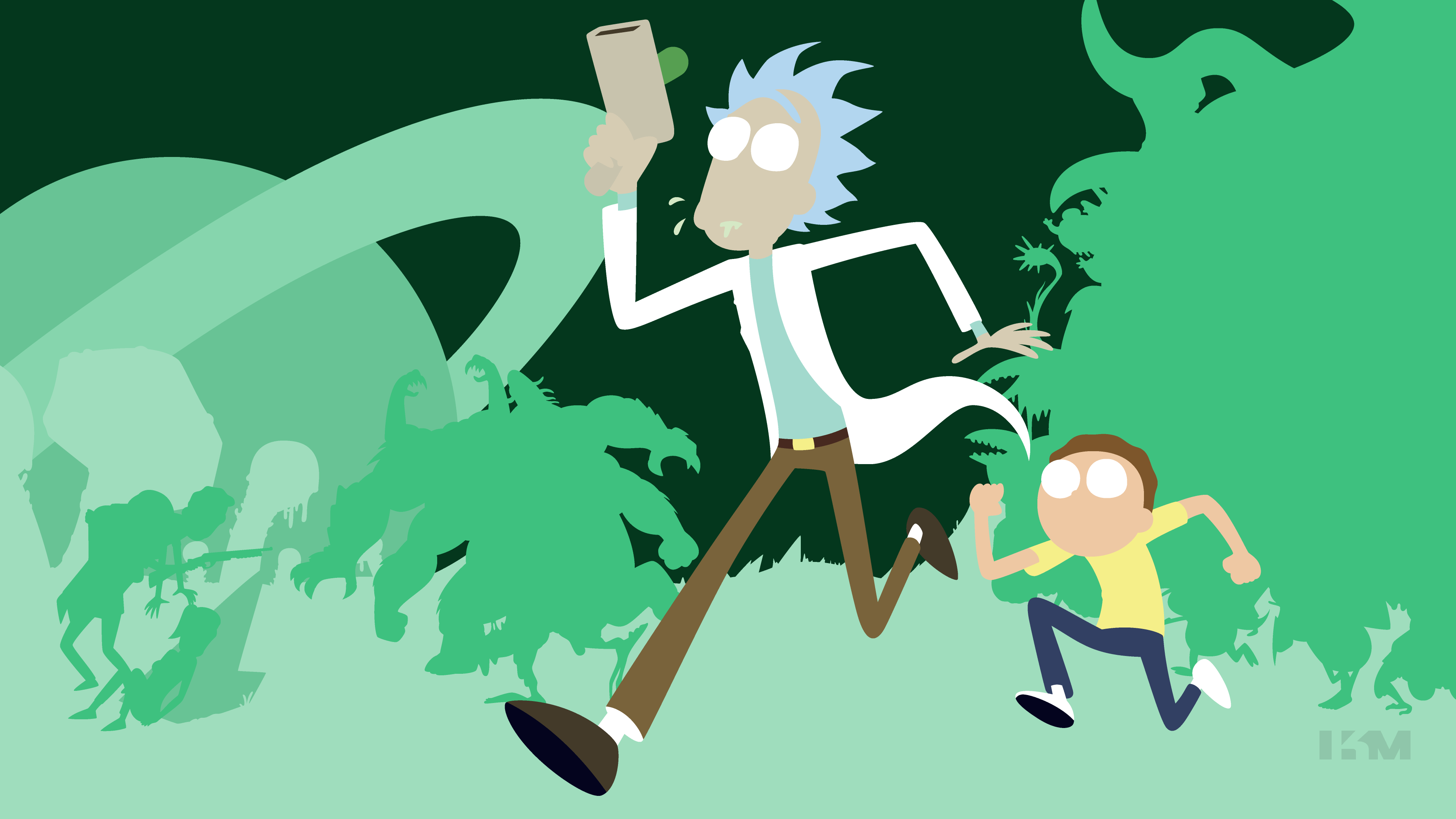 3840x2160 Rick and Morty by Krukmeister. My Little Wallpaper Wallpaper Source That Credits Artists