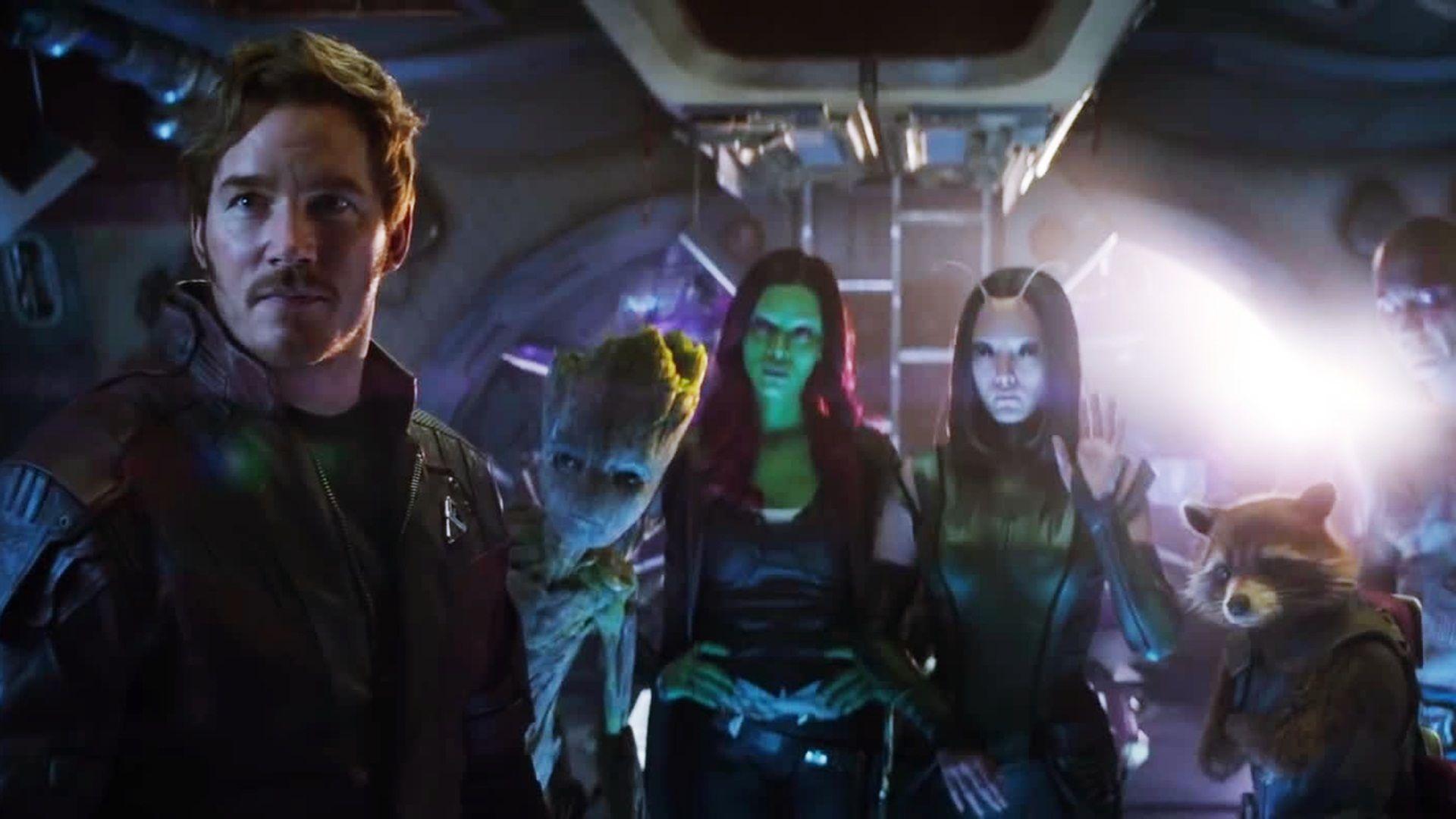 1920x1080 Guardians of the Galaxy Team in Avengers Infinity War Wallpaper
