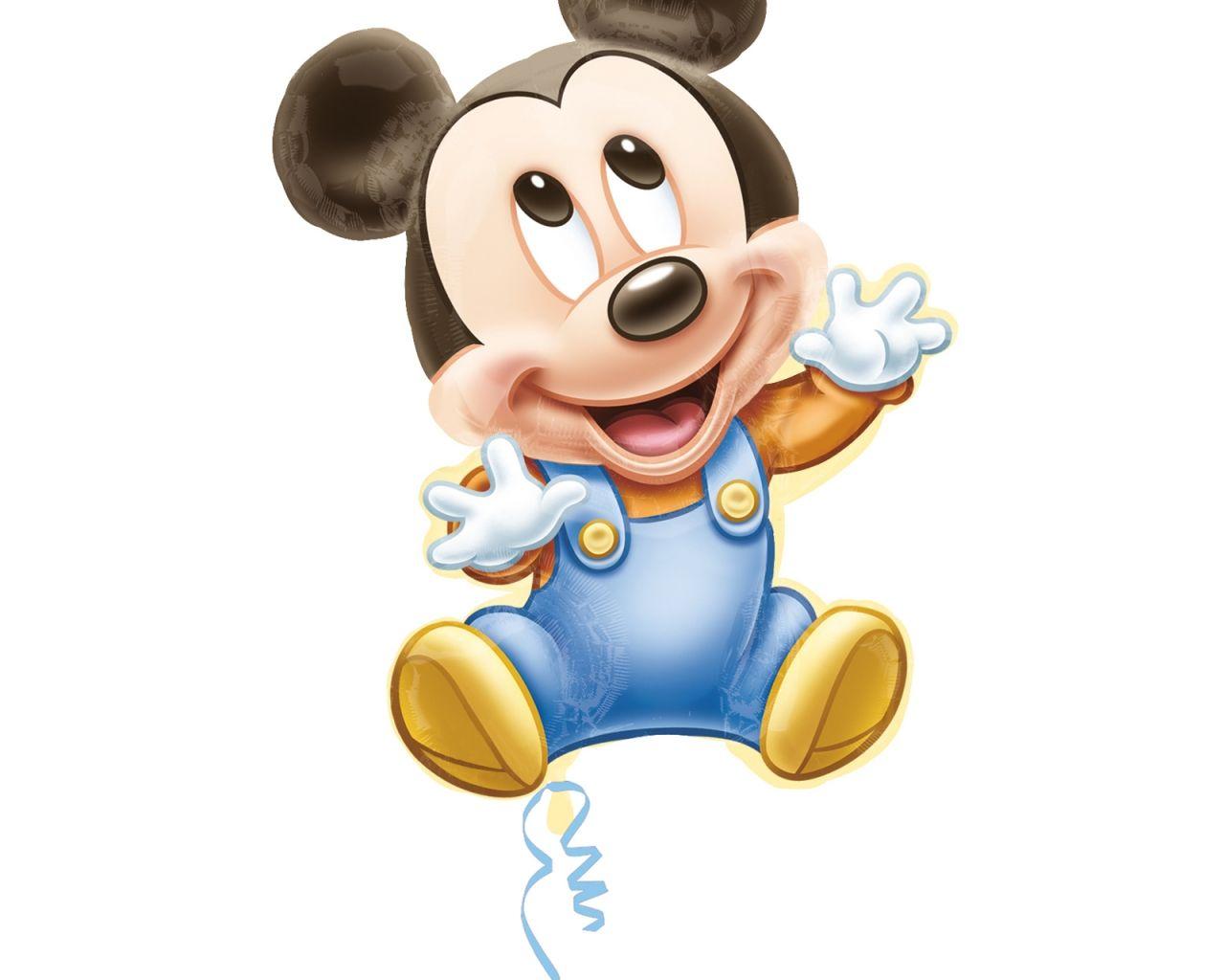 1280x1024 Mickey Mouse Baby Wallpaper