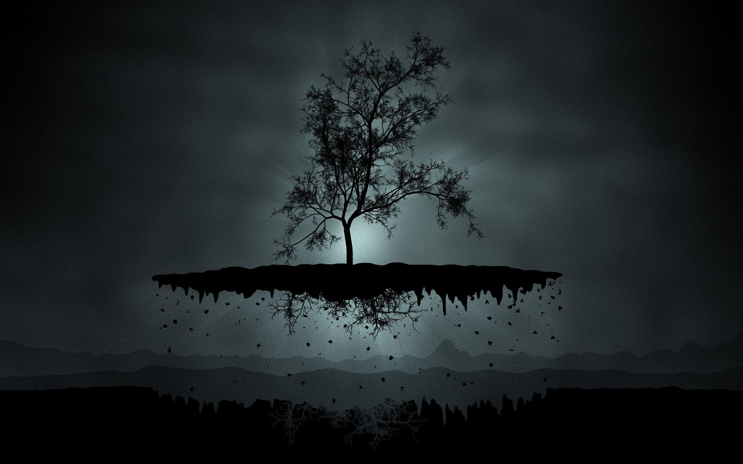 2560x1600 Black tree Cool desktop background