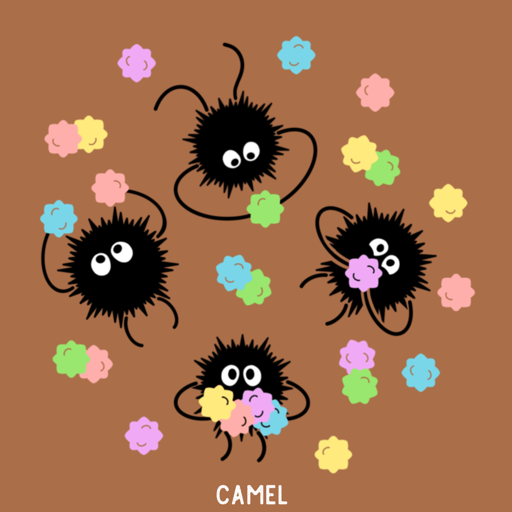 1000x1000 Soot Sprites & Konpeito Embroidered Beret!