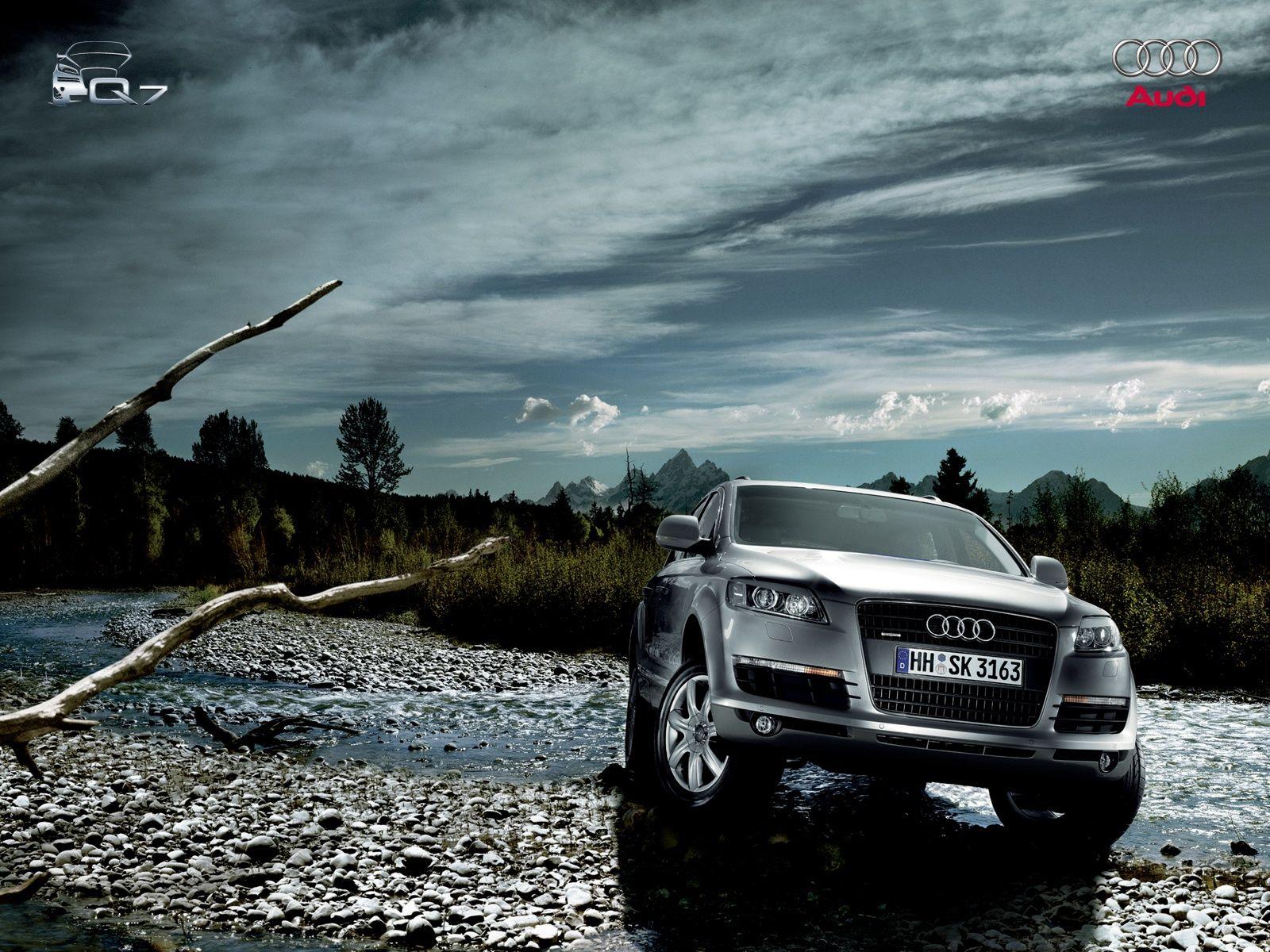 1600x1200 Audi Q7 in nature wallpaper. Audi Q7 in nature