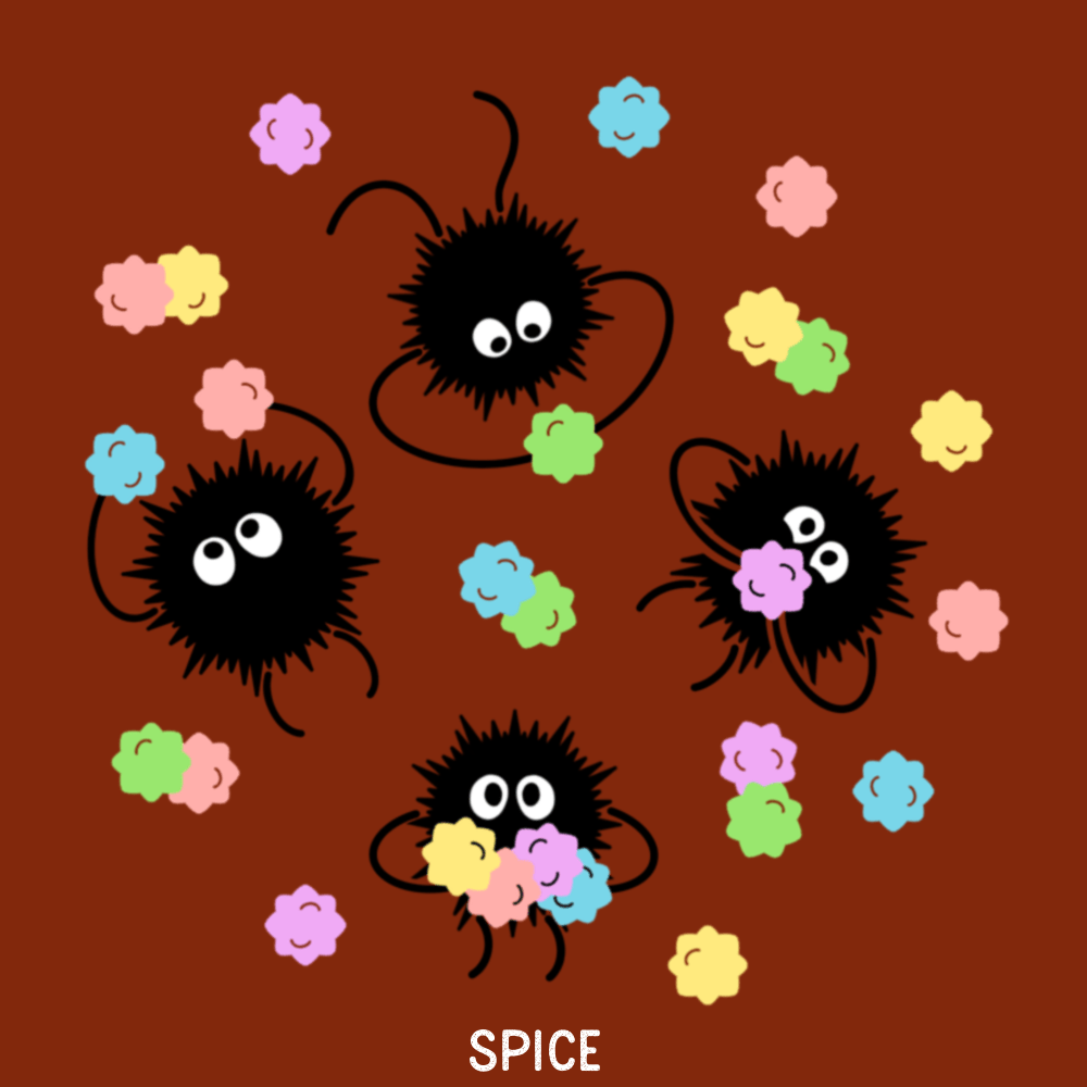 1000x1000 Soot Sprites & Konpeito Embroidered Beret!