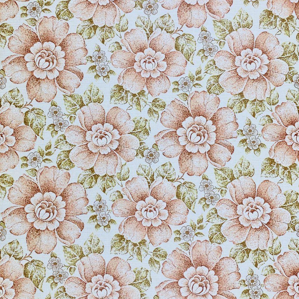 1040x1040 Vintage Wallpaper Shop. Brown and Green Floral Wallpaper