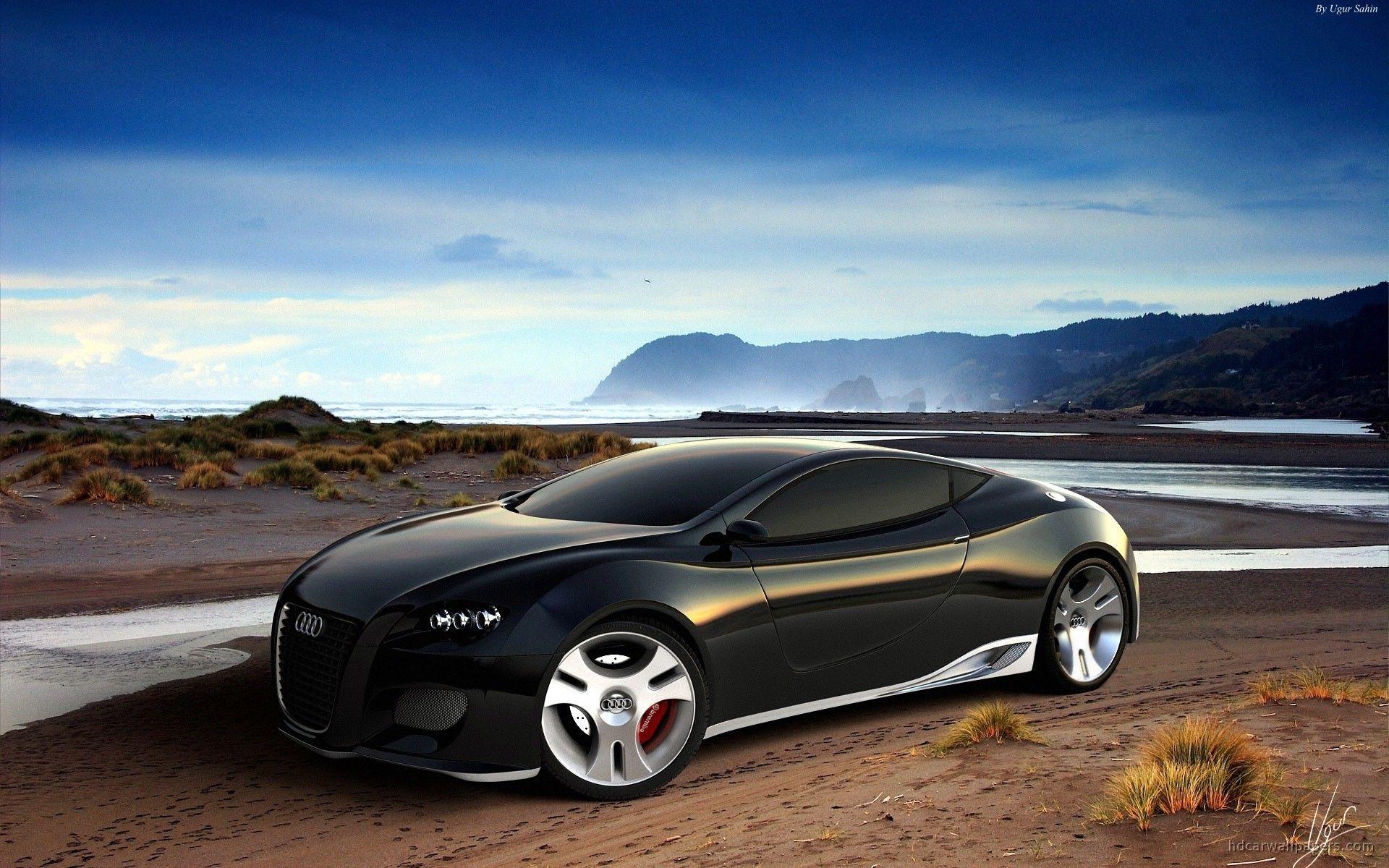 1920x1200 Audi Ultimate Black Concept Wallpaper. HD Car Wallpaper