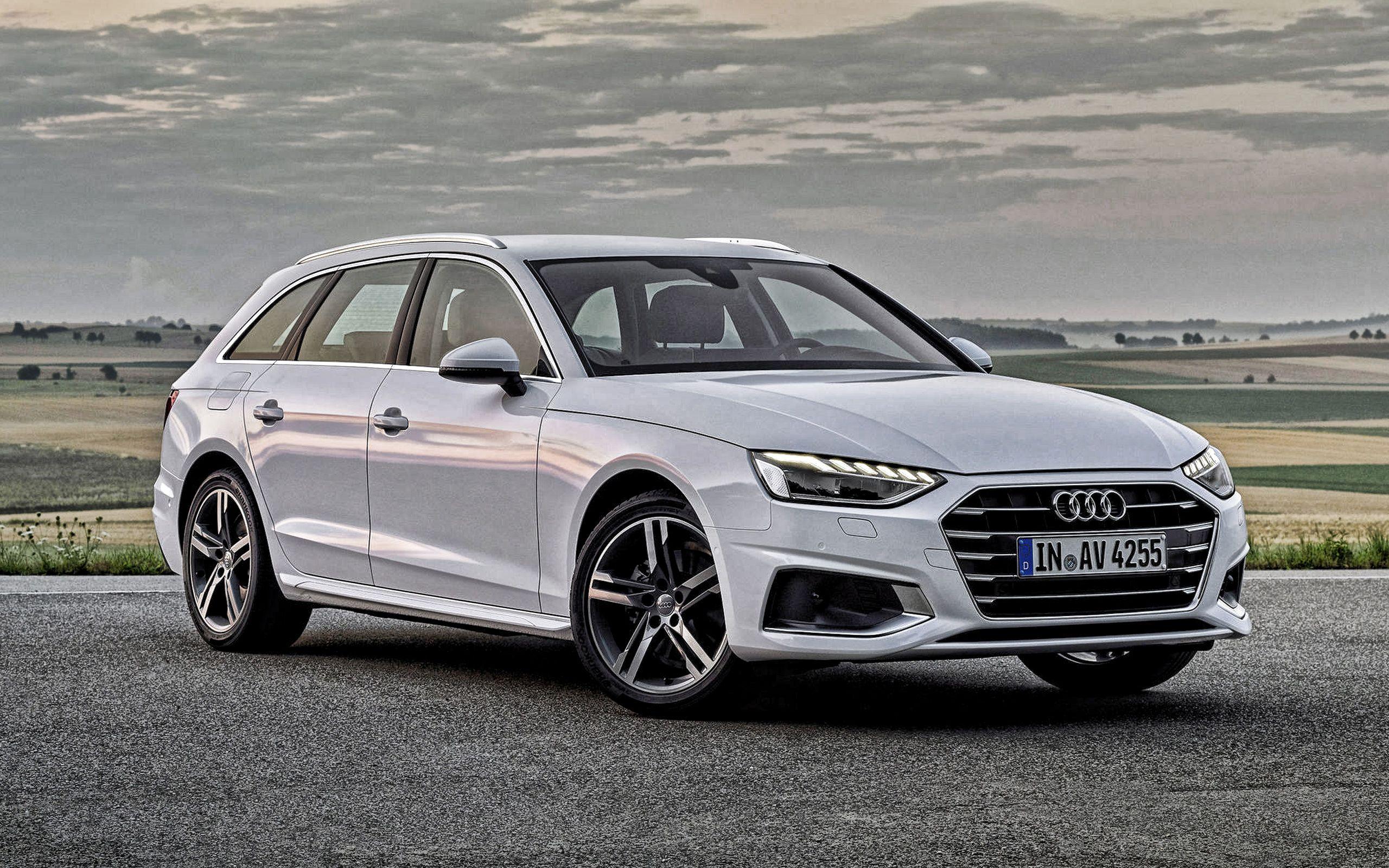 2560x1600 Download wallpaper Audi A4 Avant, front view, white station wagon, exterior, new white A4 Avant, german cars, Audi for desktop with resolution 2560x1600. High Quality HD picture wallpaper