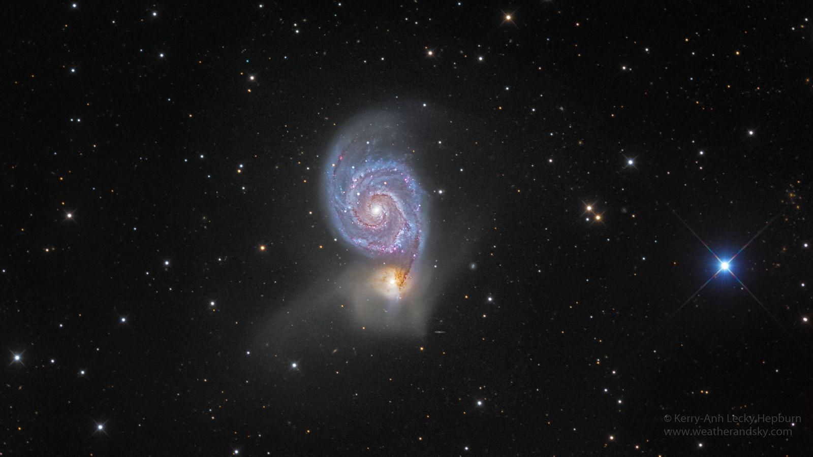 1600x900 APOD: 2017 October 19: The Whirlpool Galaxy
